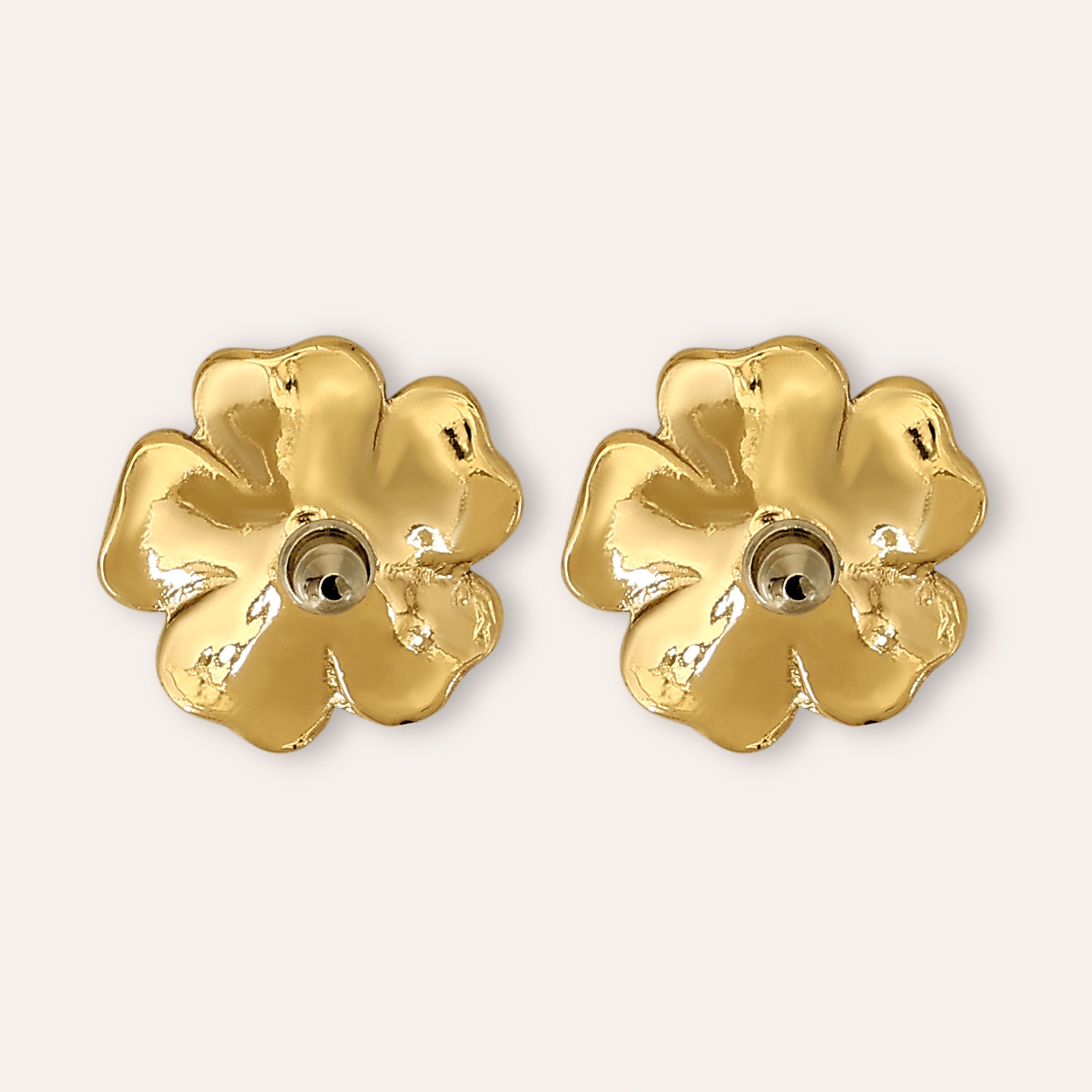 TFC Flower Whisperers Gold Plated Stud Earrings-Discover daily wear gold earrings including stud earrings, hoop earrings, and pearl earrings, perfect as earrings for women and earrings for girls.Find the cheapest fashion jewellery which is anti-tarnis​h only at The Fun company