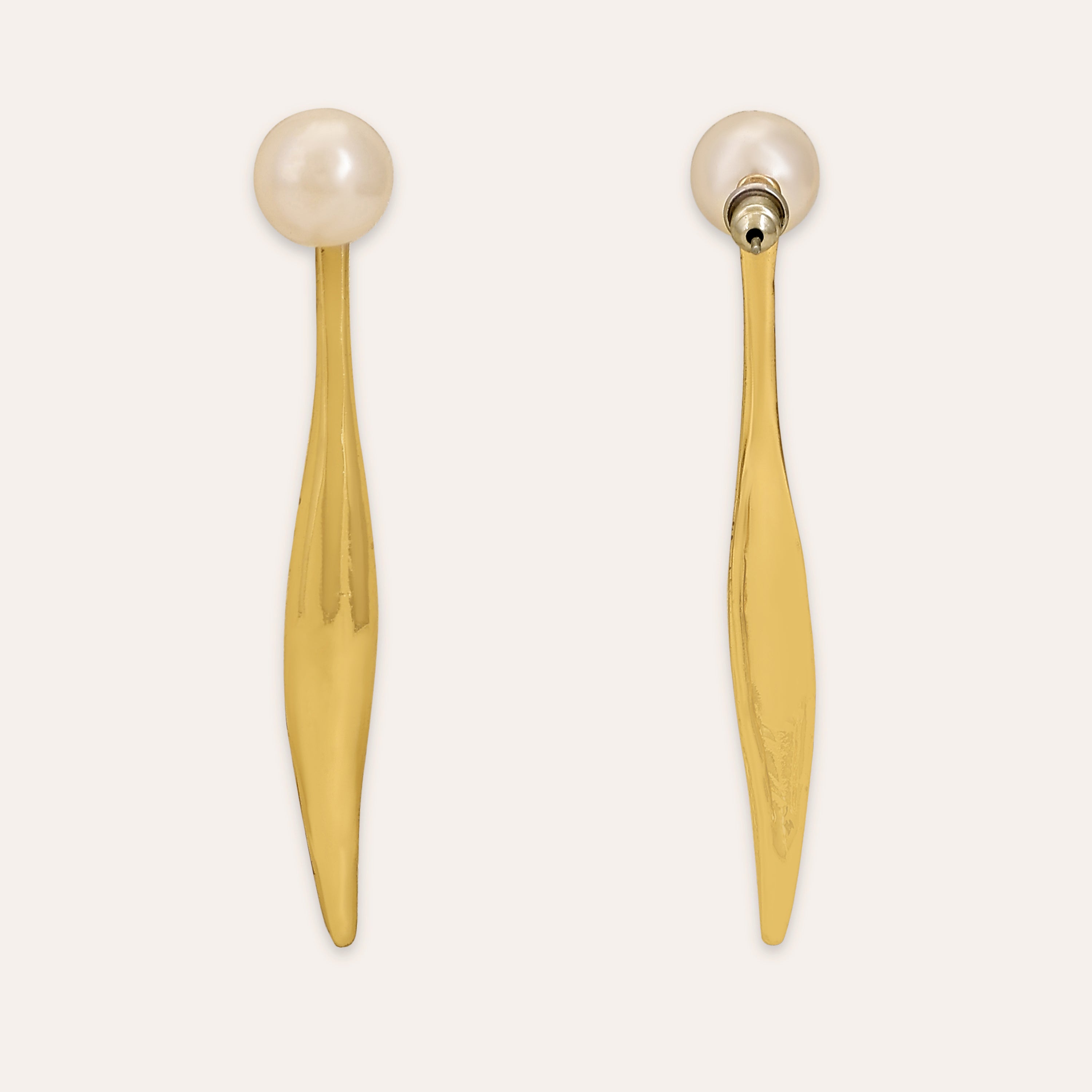 TFC Dangler Pearl Gold Plated Earrings-Discover daily wear gold earrings including stud earrings, hoop earrings, and pearl earrings, perfect as earrings for women and earrings for girls.Find the cheapest fashion jewellery which is anti-tarnish only at The Fun company.