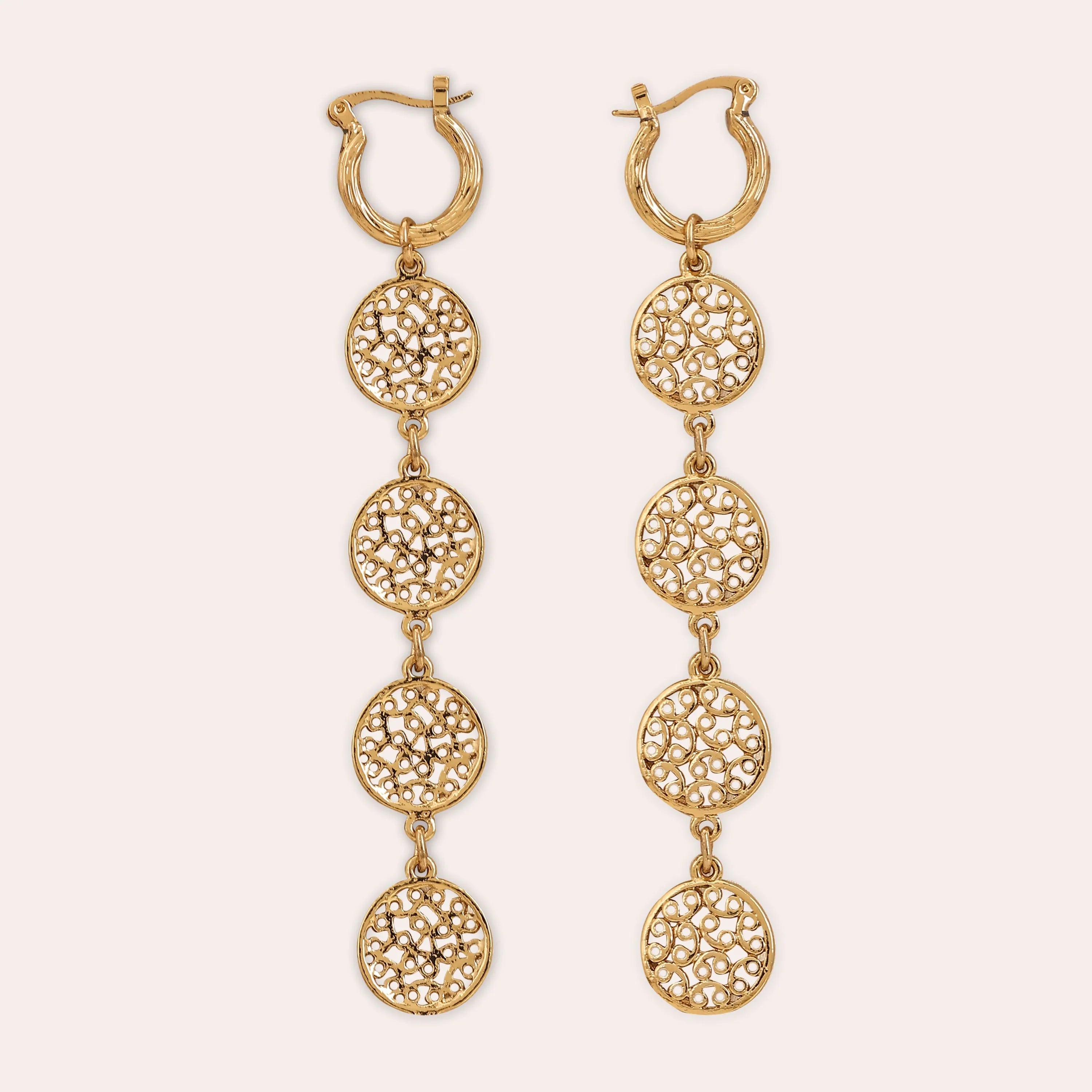 Buy Jalaja Delicate Floral Hoop Earrings | Tarinika - Tarinika India