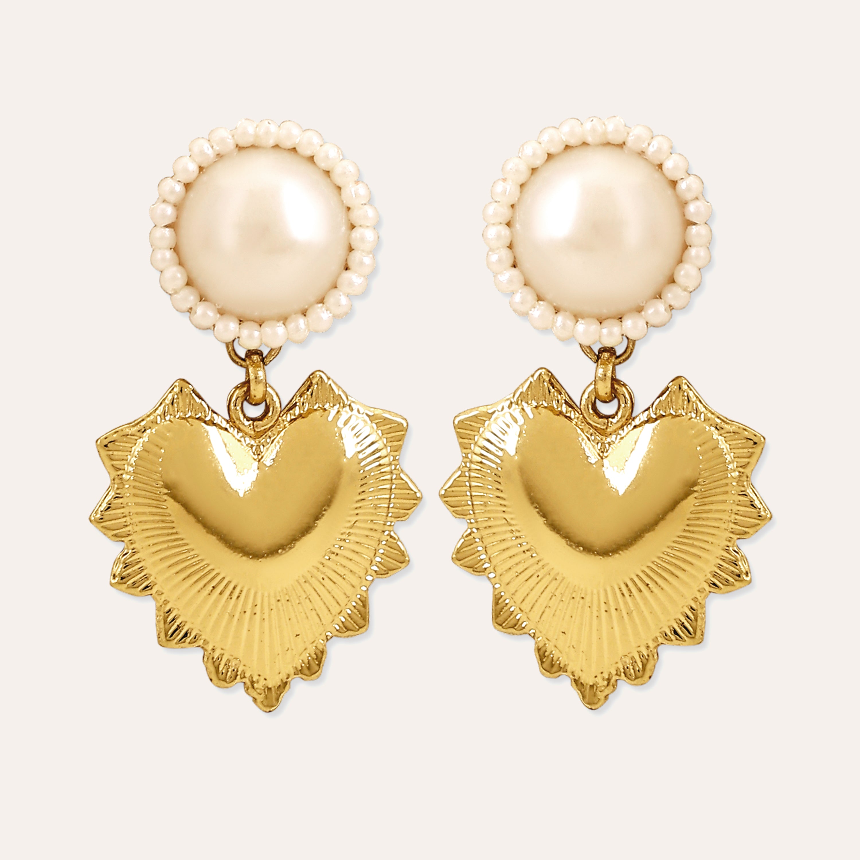 TFC Love Blossom Gold Plated Dangler Earrings- Discover daily wear gold earrings including stud earrings, hoop earrings, and pearl earrings, perfect as earrings for women and earrings for girls.Find the cheapest fashion jewellery which is anti-tarnis​h only at The Fun company