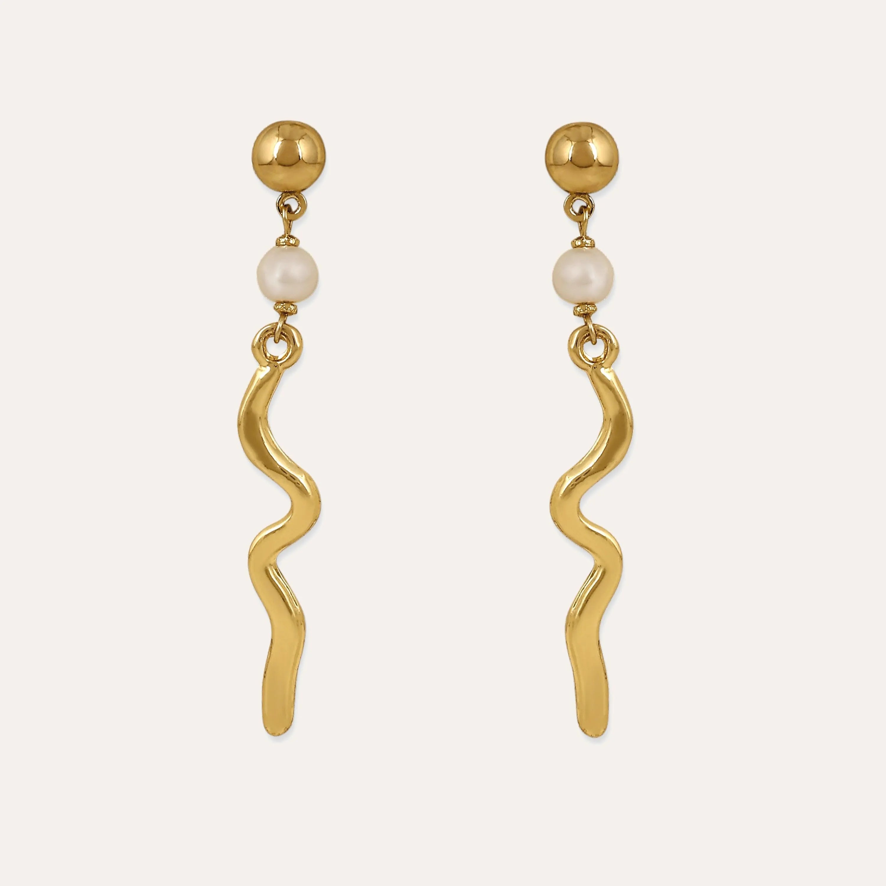 TFC Twister Gold Plated Dangler Earrings-Discover daily wear gold earrings including stud earrings, hoop earrings, and pearl earrings, perfect as earrings for women and earrings for girls.Find the cheapest fashion jewellery which is anti-tarnis​h only at The Fun company