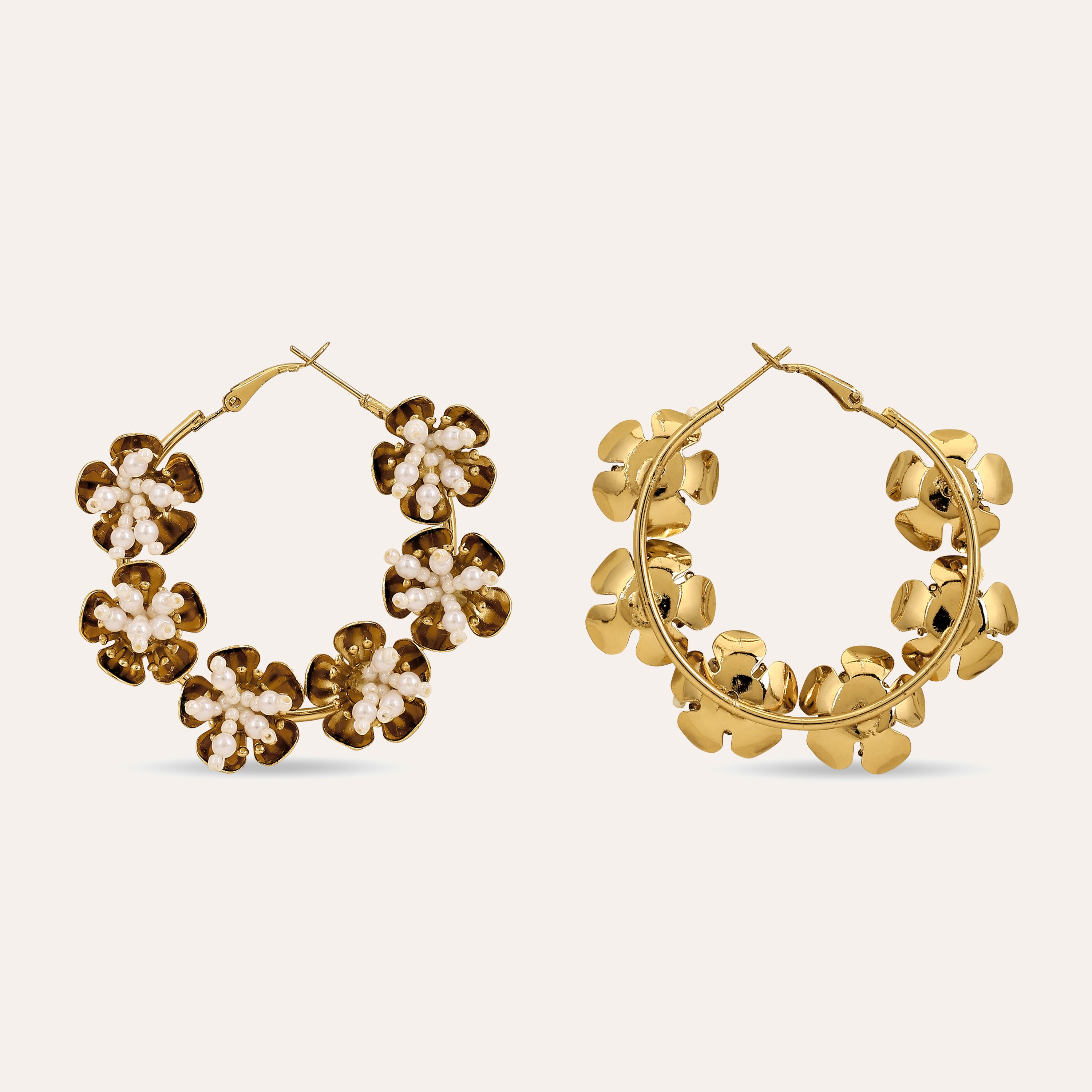 TFC Buttercup Gold Plated Hoop Earrings- Discover daily wear gold earrings including stud earrings, hoop earrings, and pearl earrings, perfect as earrings for women and earrings for girls.Find the cheapest fashion jewellery which is anti-tarnis​h only at The Fun company