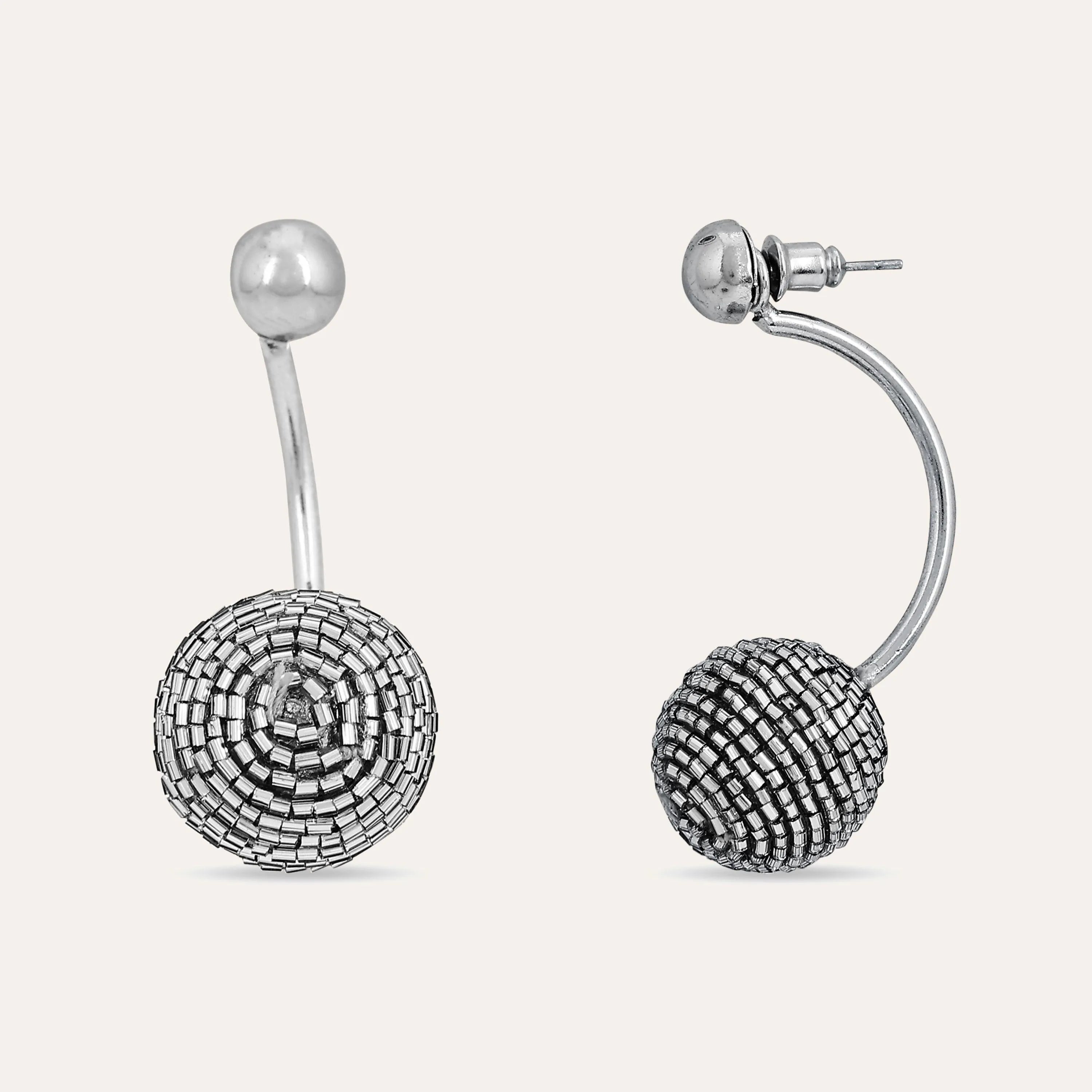 TFC Festive stunner sliver earrings-Discover daily wear gold earrings including stud earrings, hoop earrings, and pearl earrings, perfect as earrings for women and earrings for girls.Find the cheapest fashion jewellery which is anti-tarnish only at The Fun company