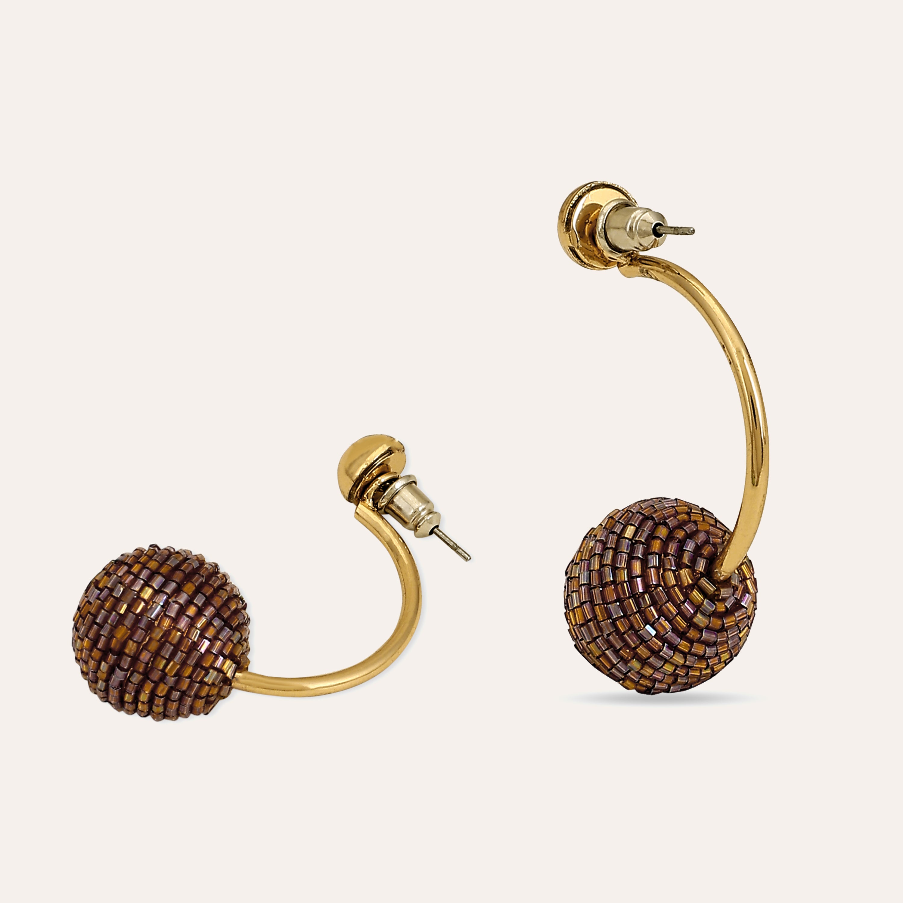 TFC Festive stunner gold earrings-Discover daily wear gold earrings including stud earrings, hoop earrings, and pearl earrings, perfect as earrings for women and earrings for girls.Find the cheapest fashion jewellery which is anti-tarnish only at The Fun company