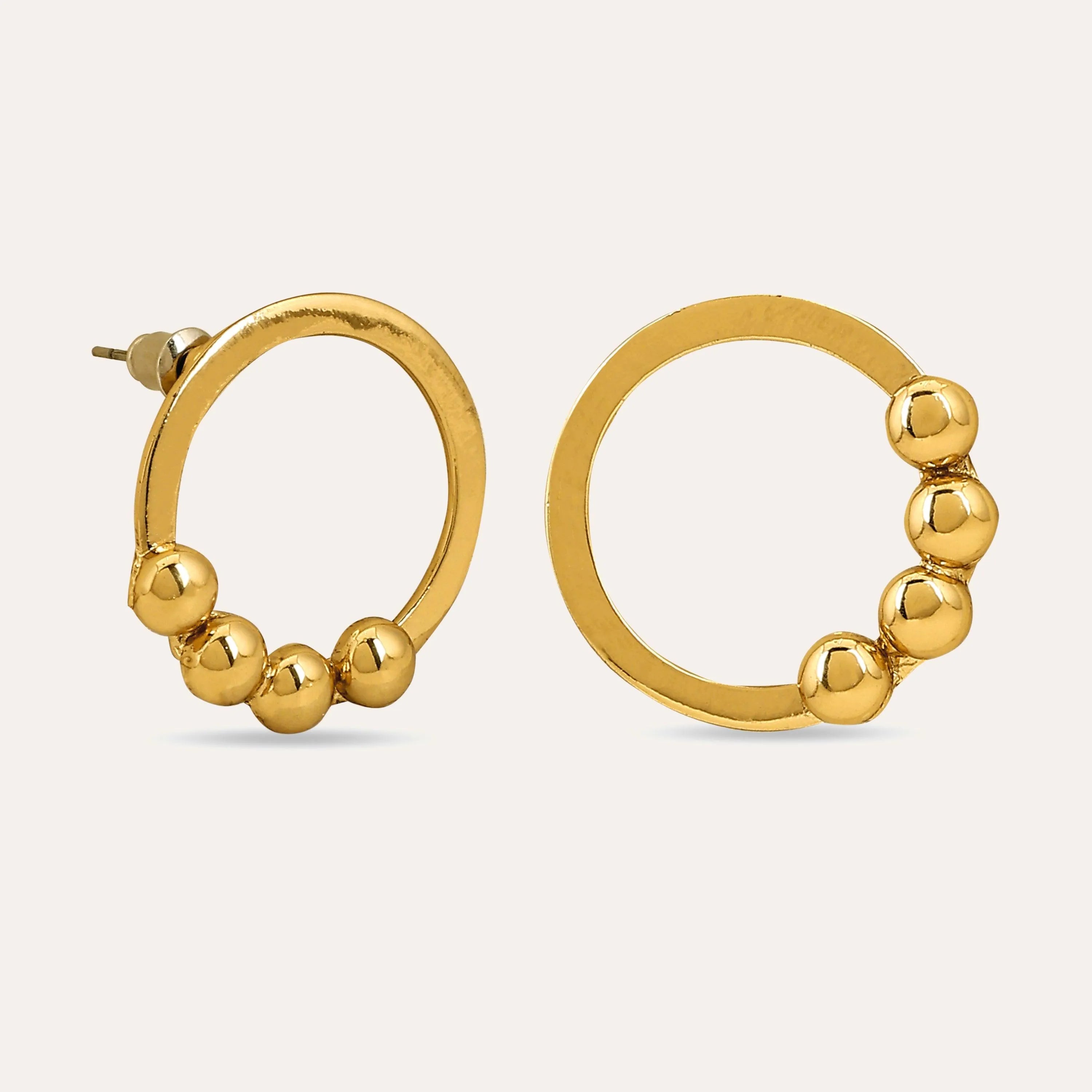 TFC Frolic Fun Gold Plated Stud Earrings