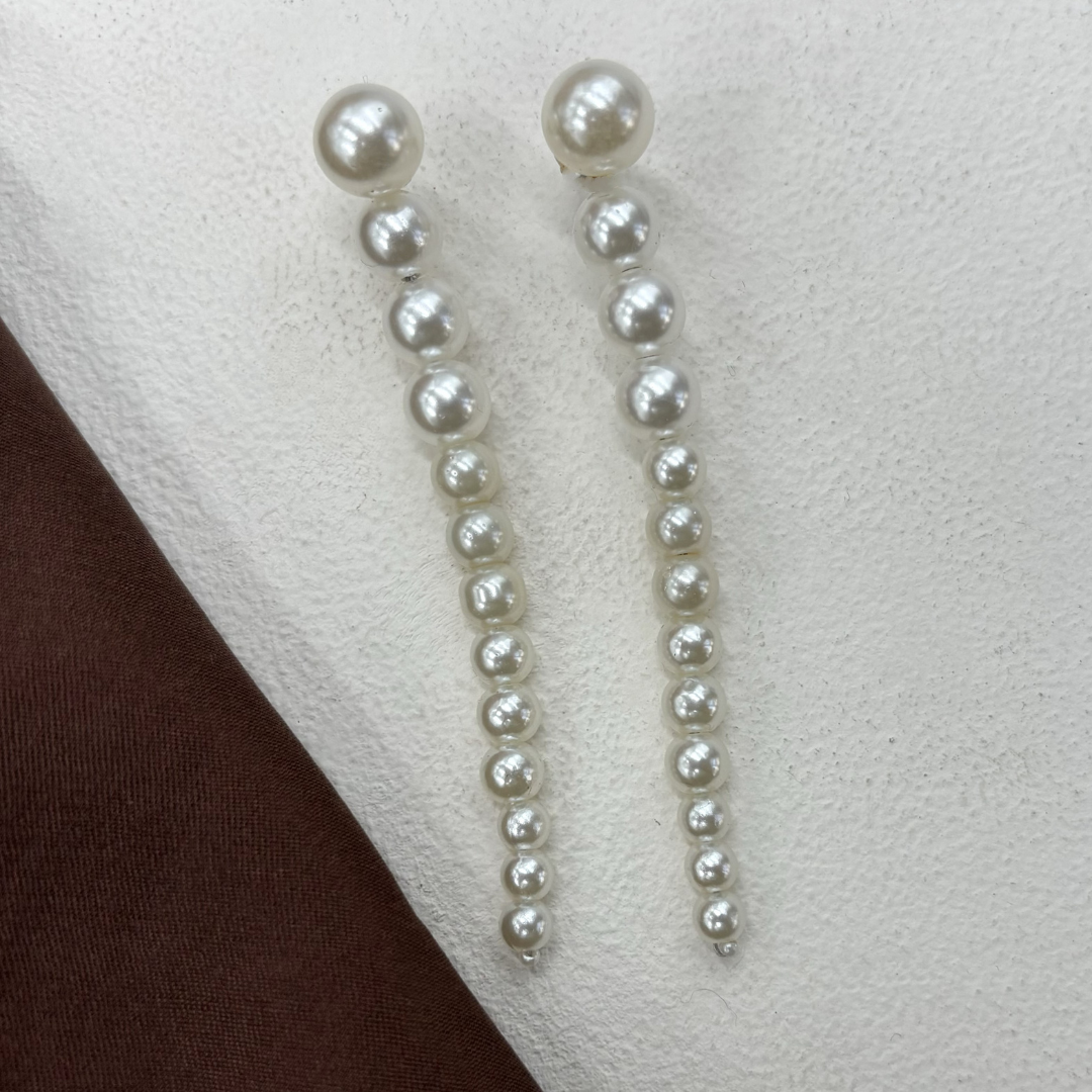 TFC Long Pearls Dangler Earrings