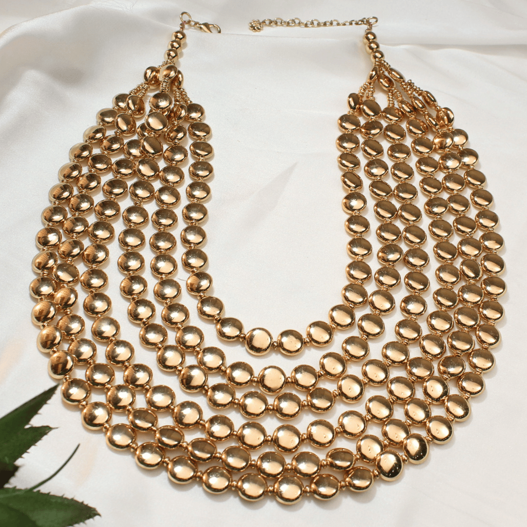 TFC Bold Coin Bappi Lehri Layered Necklace