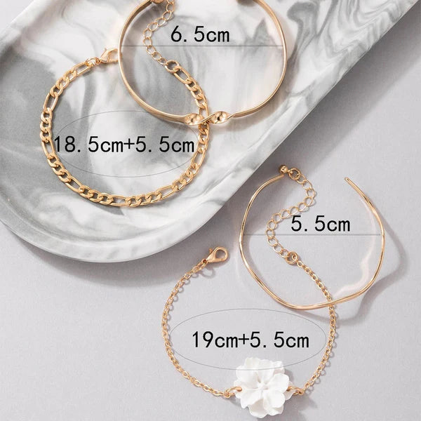 TFC Minimal Lux Gold Plated Bracelet (set of 4)