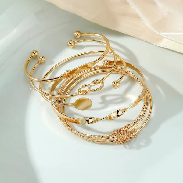 TFC SET Gold Plated Bracelet (Set of 5)
