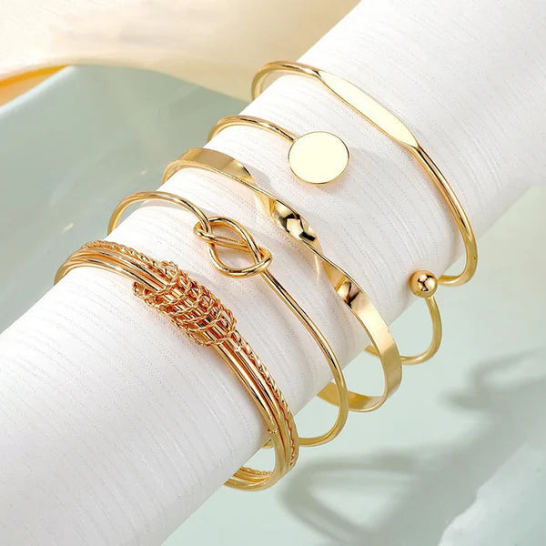 TFC SET Gold Plated Bracelet (Set of 5)