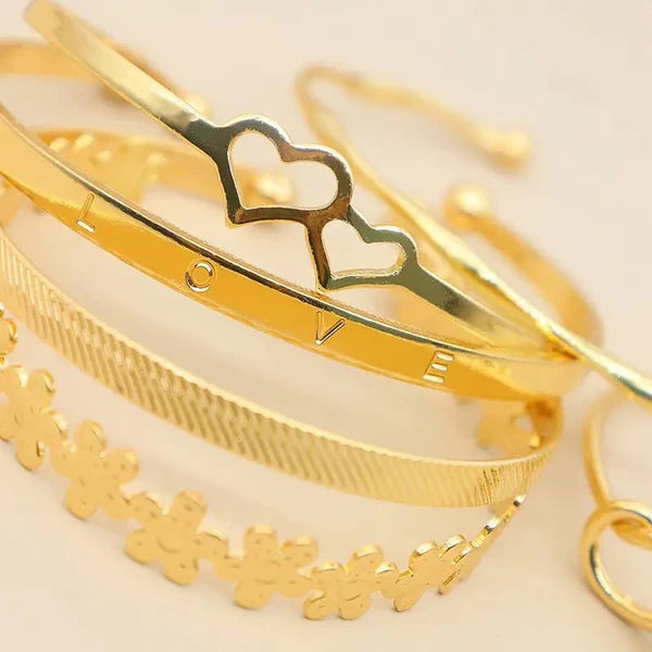 TFC SET2 Gold Plated Bracelet (Set of 6)