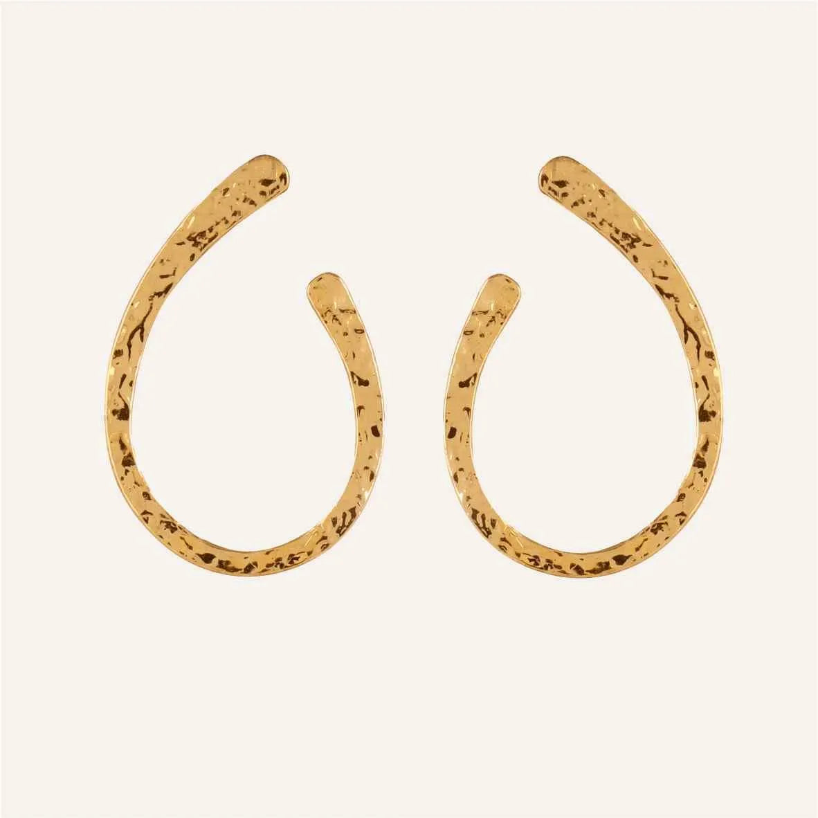 TFC Italian Charm Gold Plated Hoop Earrings- Discover daily wear gold earrings including stud earrings, hoop earrings, and pearl earrings, perfect as earrings for women and earrings for girls.Find the cheapest fashion jewellery which is anti-tarnis​h only at The Fun company.