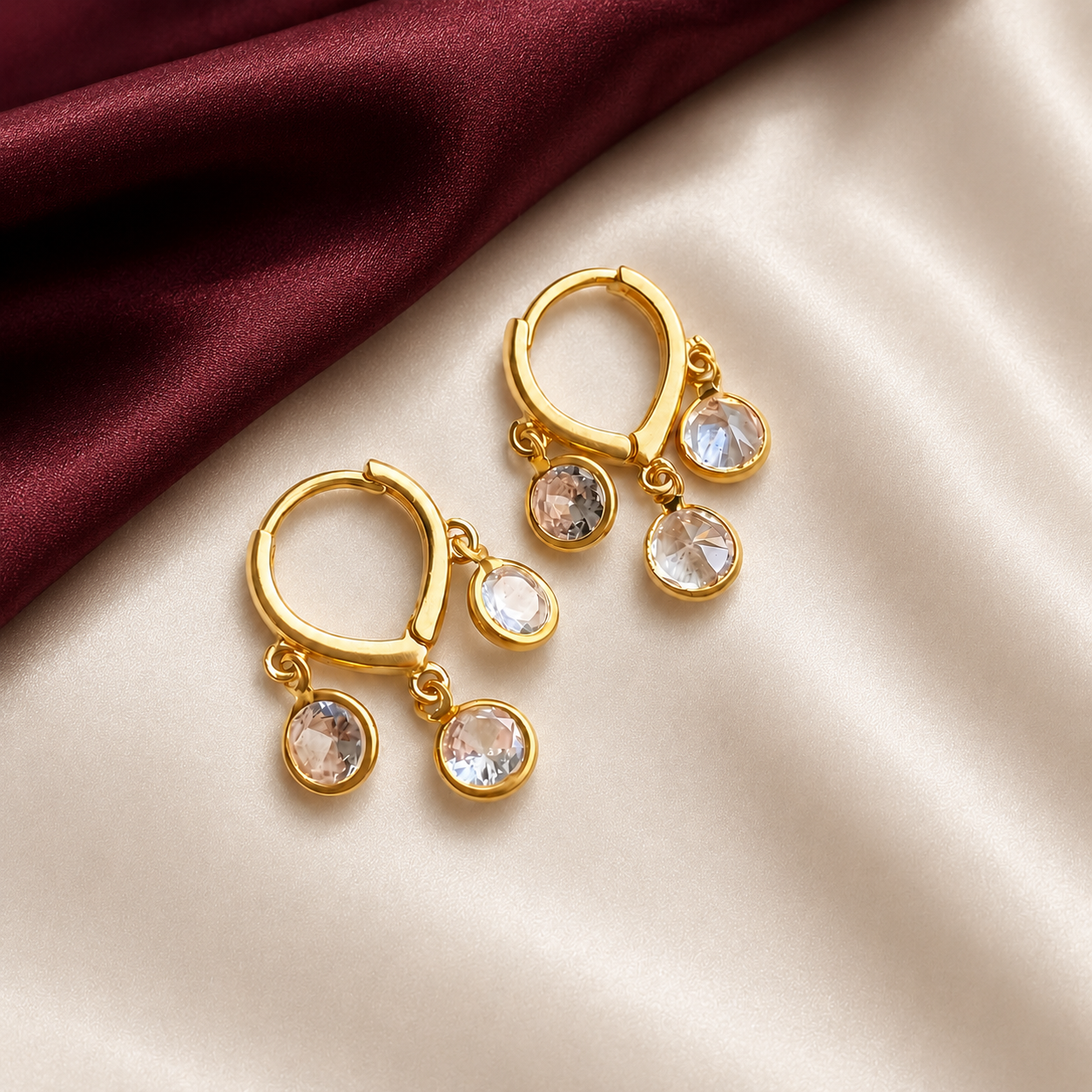 TFC Tear Drop Gold Plated Earring