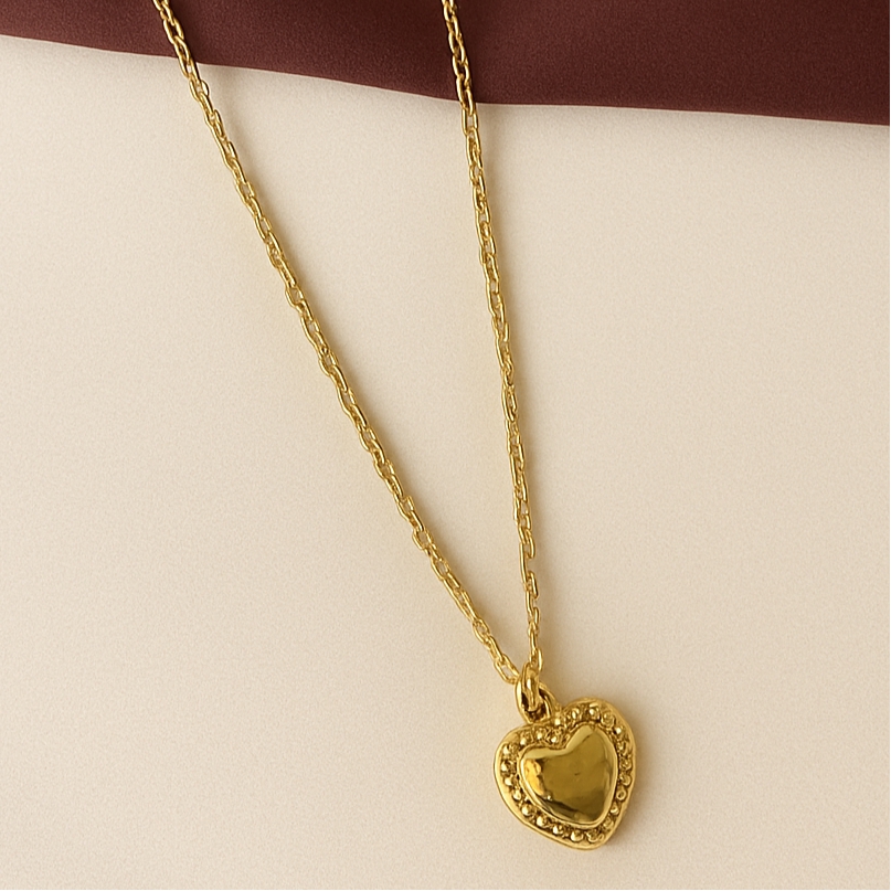 TFC Tiny Heart Gold Plated Necklace