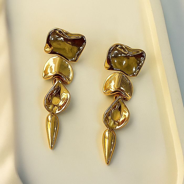 TFC Golden Dreamfall Dangler Earrings