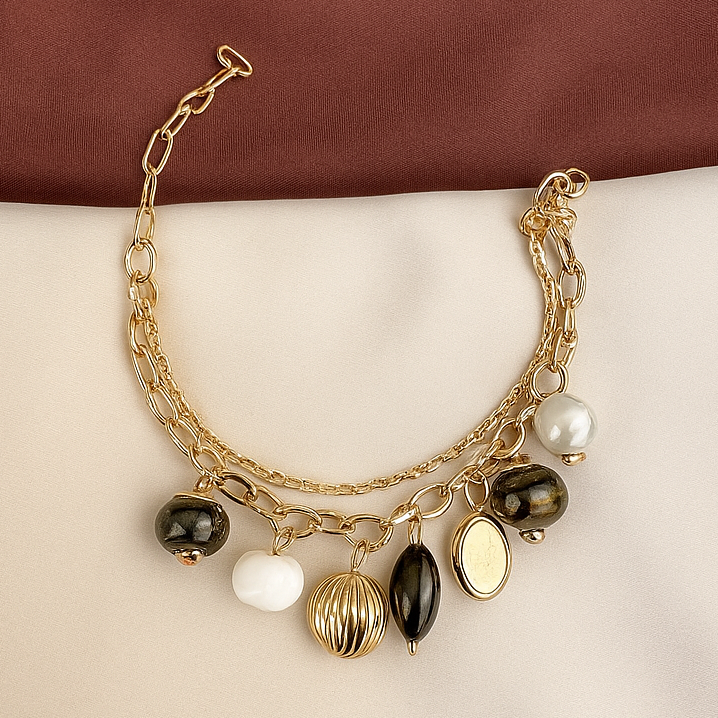 TFC Vortex Black Gold Plated Bracelet