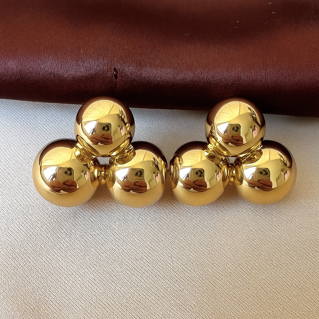 TFC Tangy Gold Plated Stud Earrings