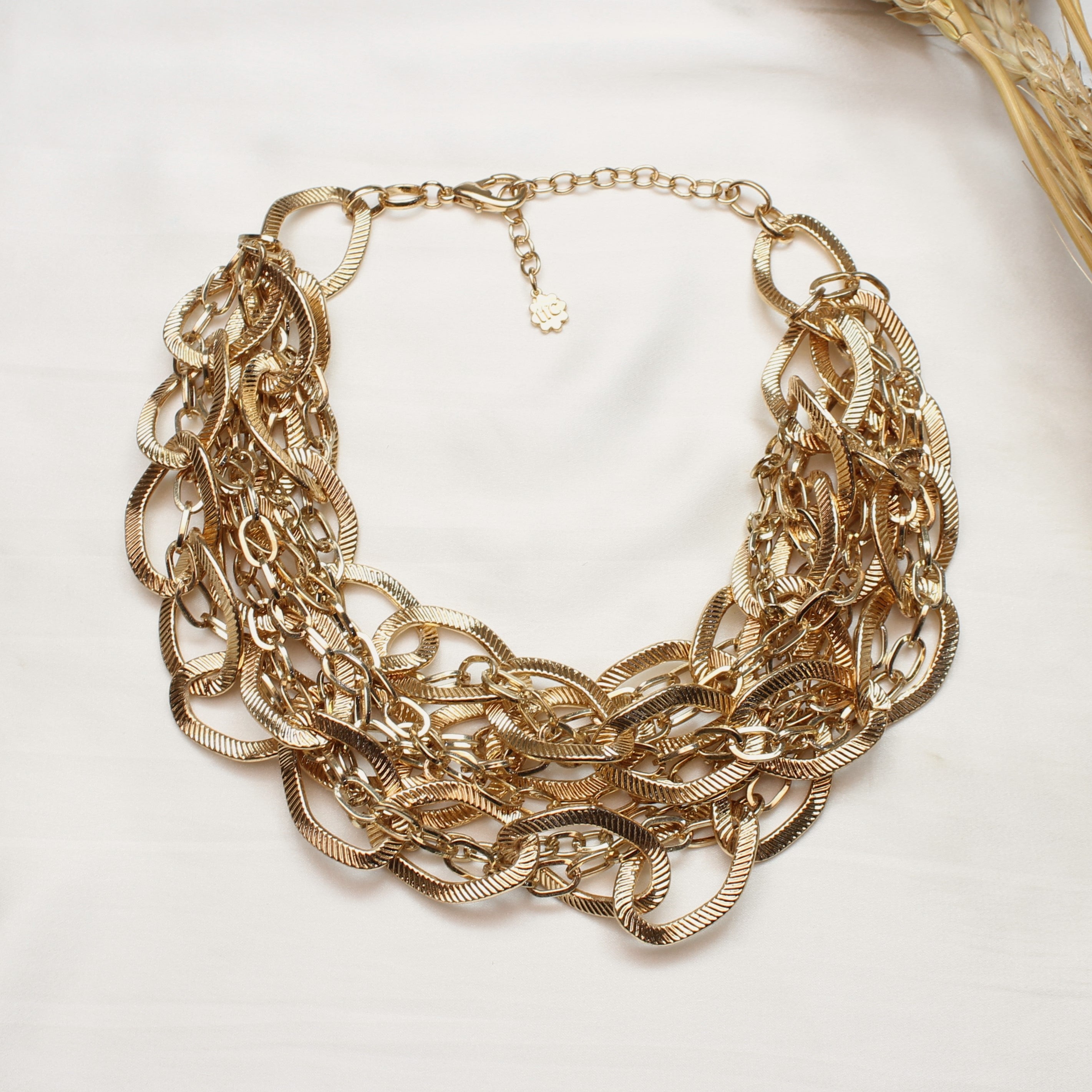 TFC Chunkiest Multi Chain Gold Plated Necklace