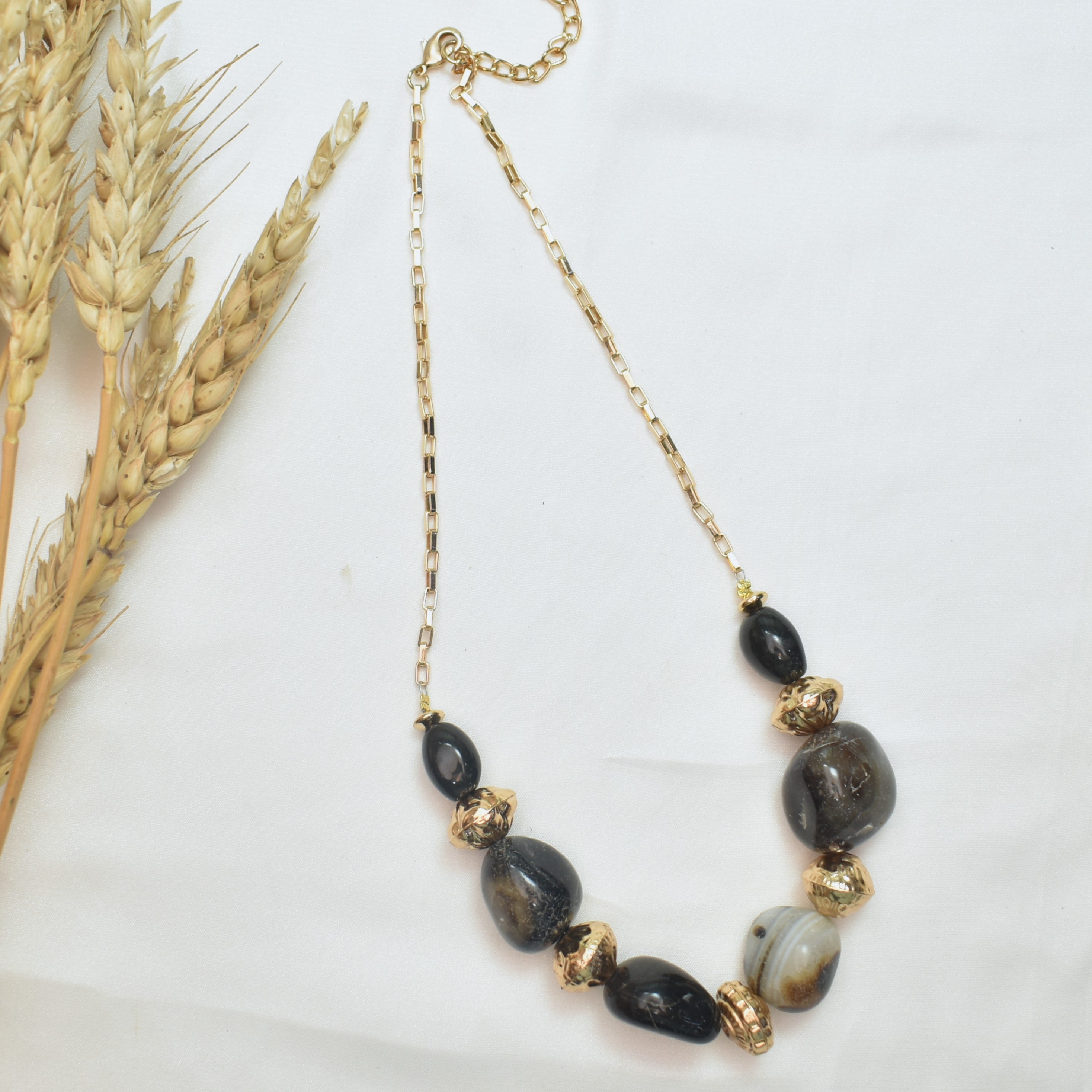 TFC Smokey Charm Gold Plated Necklace