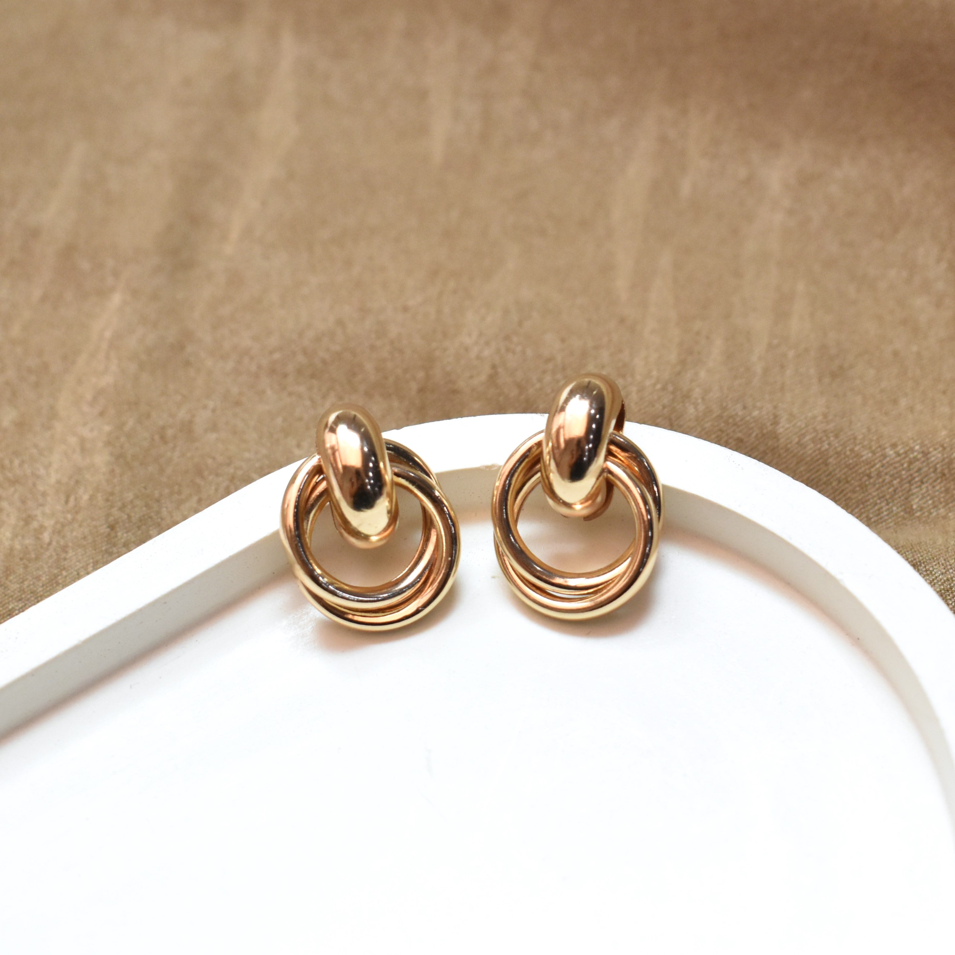 TFC Small Infinity Golden Hoop Earring