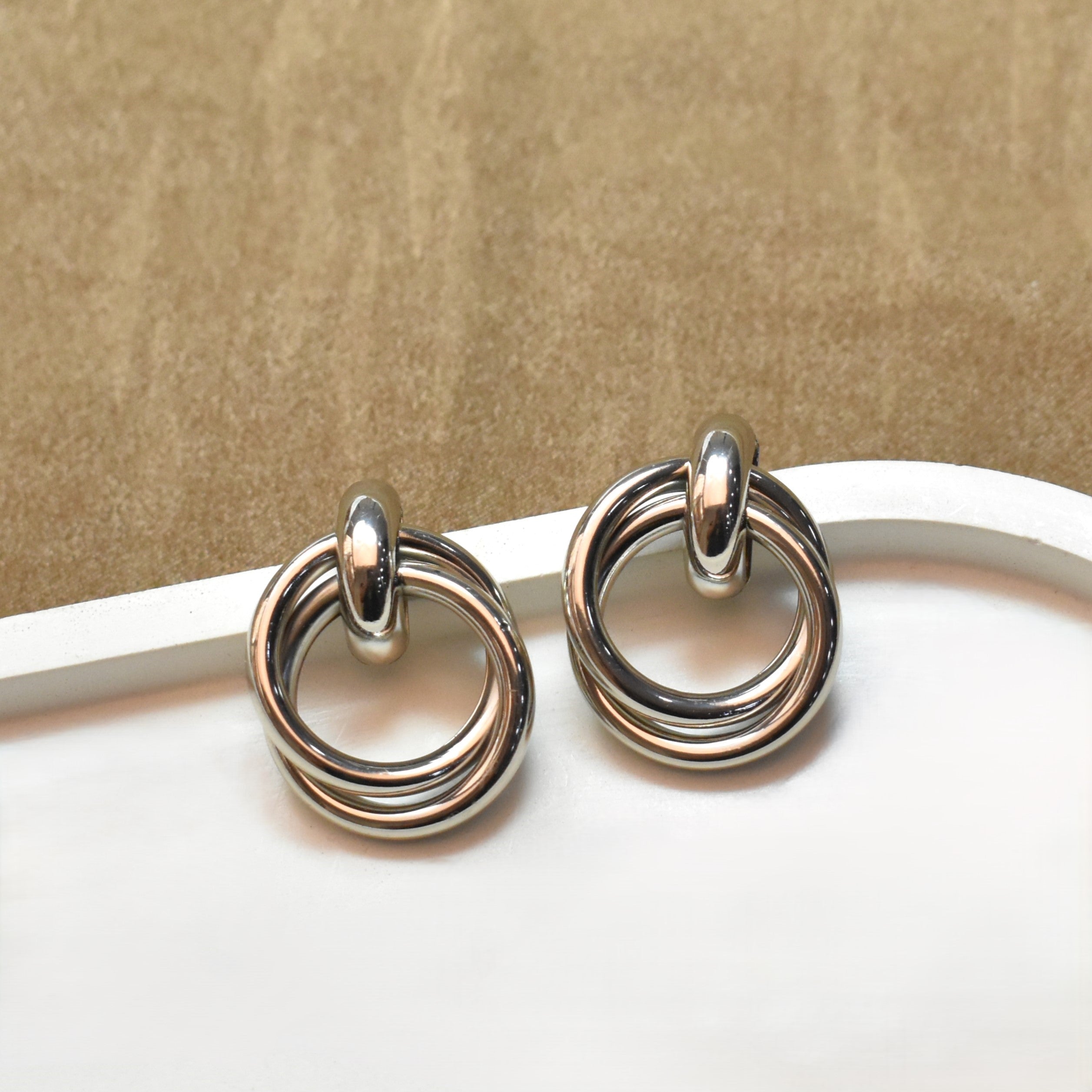 TFC Infinity Loop Silver Plated Earring