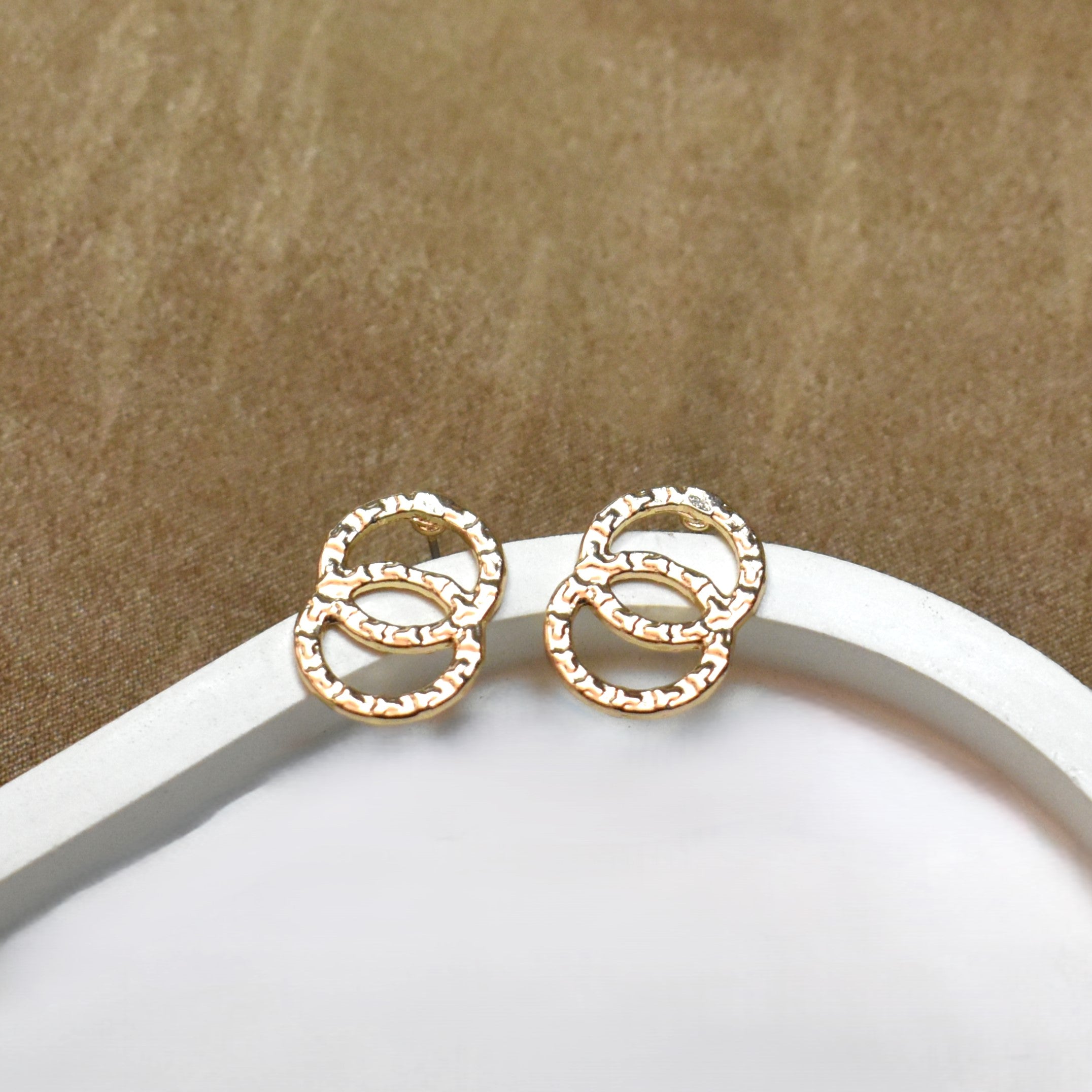 TFC Double Circle Hoop Earring