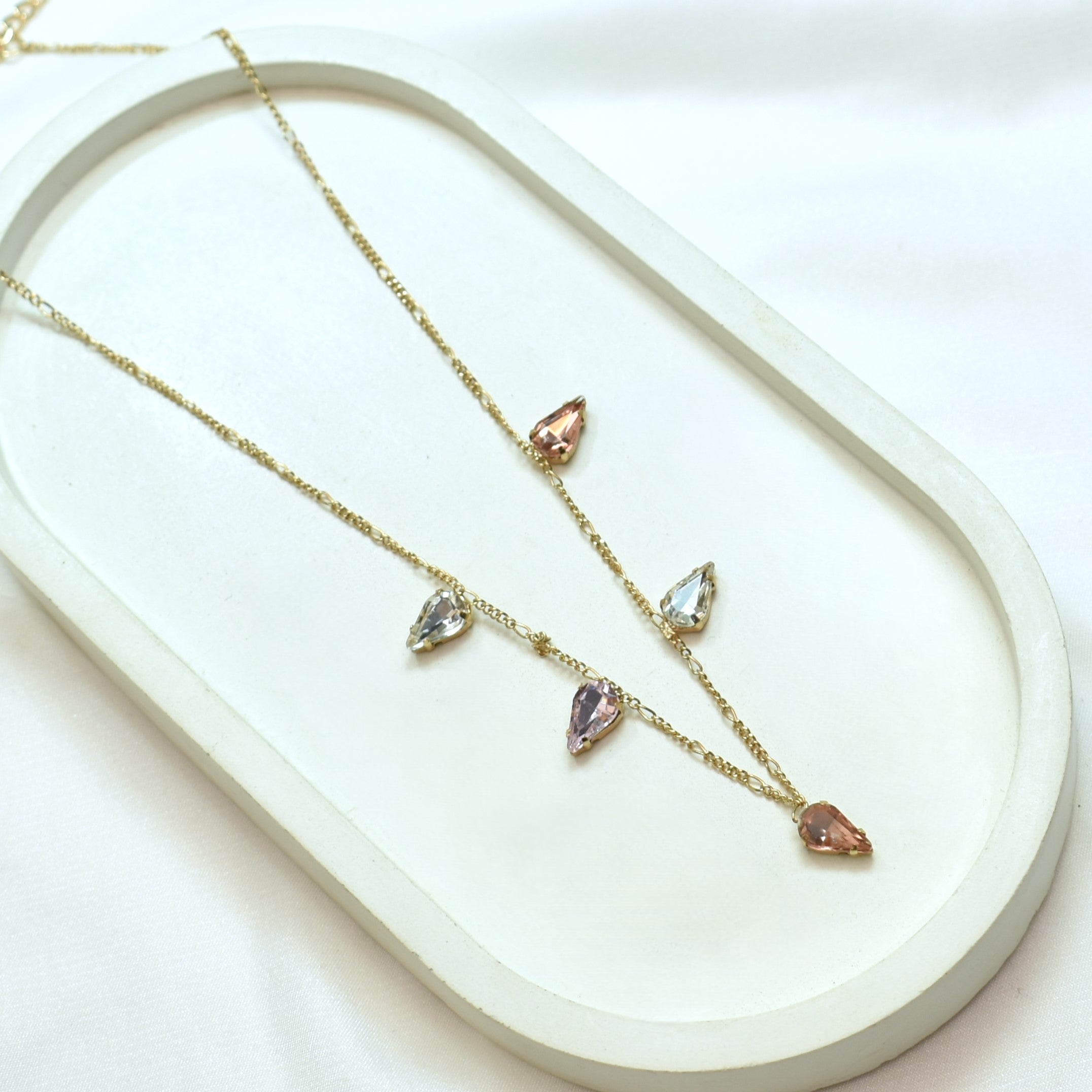 TFC Multi-Stone Gold Plated Necklace