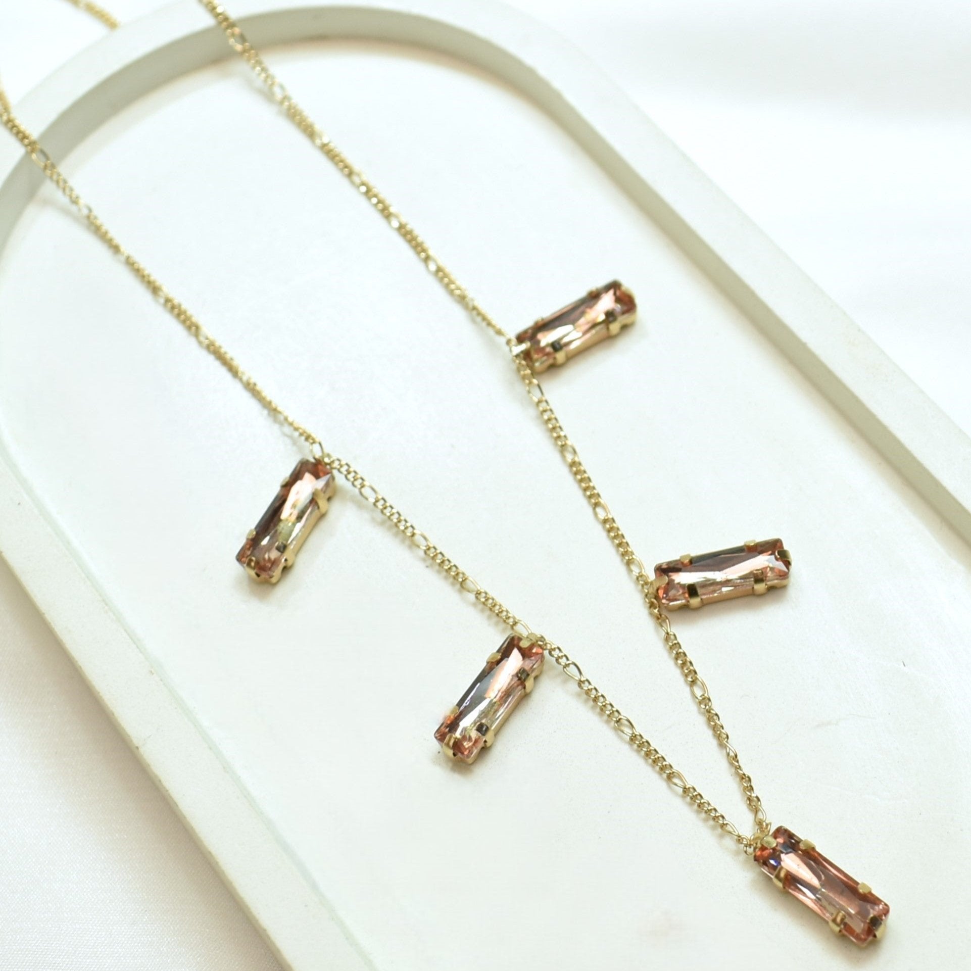 TFC Copper Stone Gold Plated Necklace