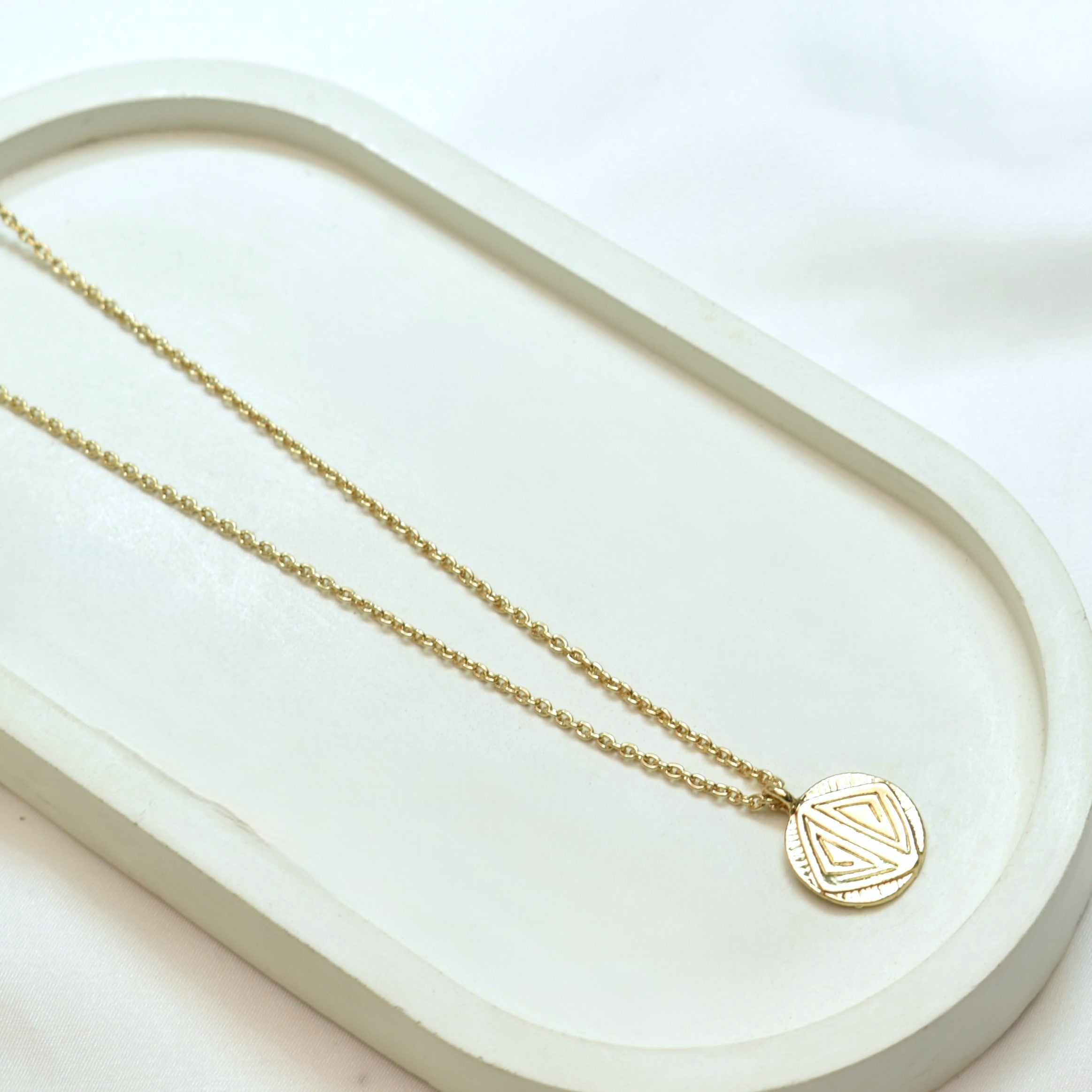 TFC Crafted Coin Gold Plated Necklace