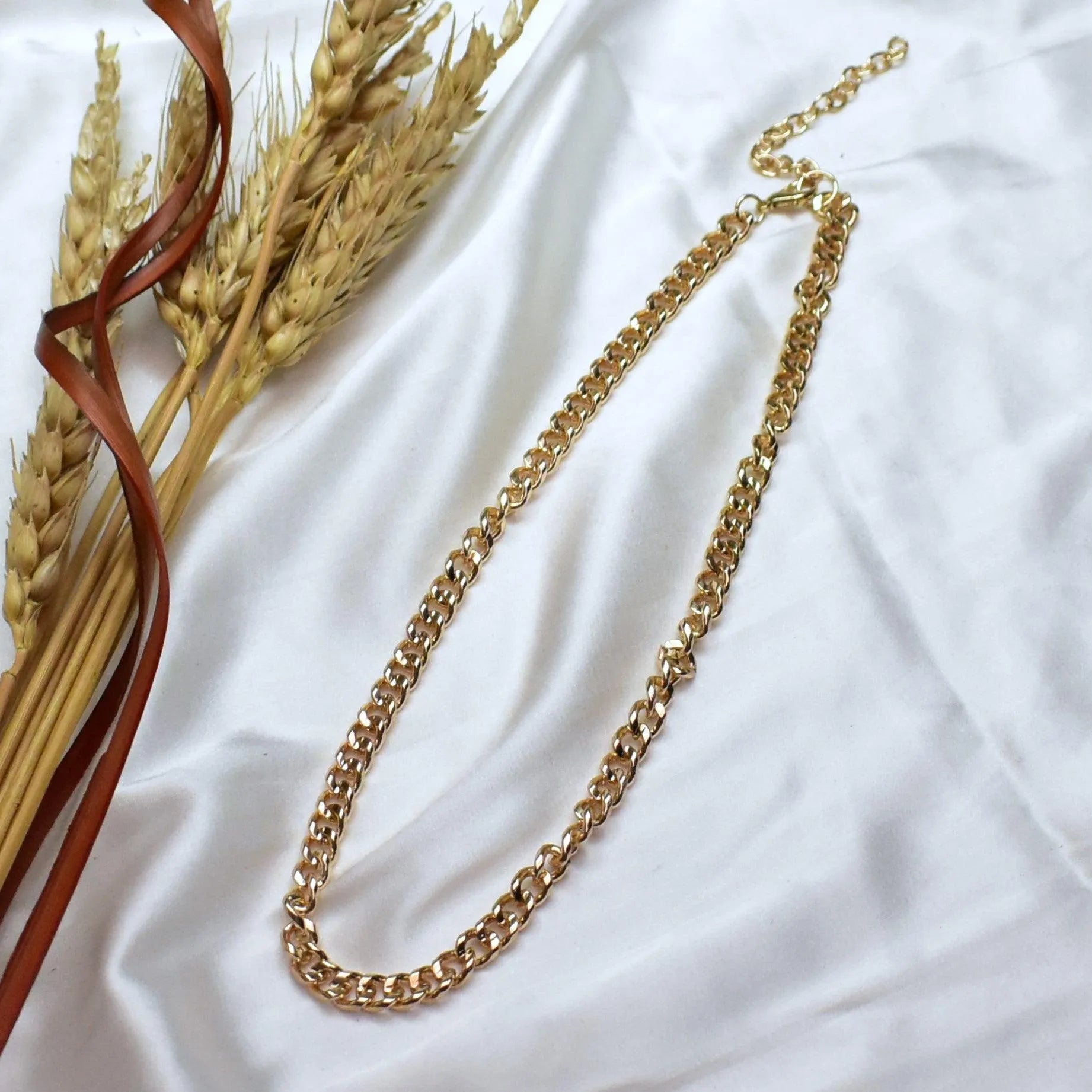 TFC Zanixa Gold Plated Chain Necklace