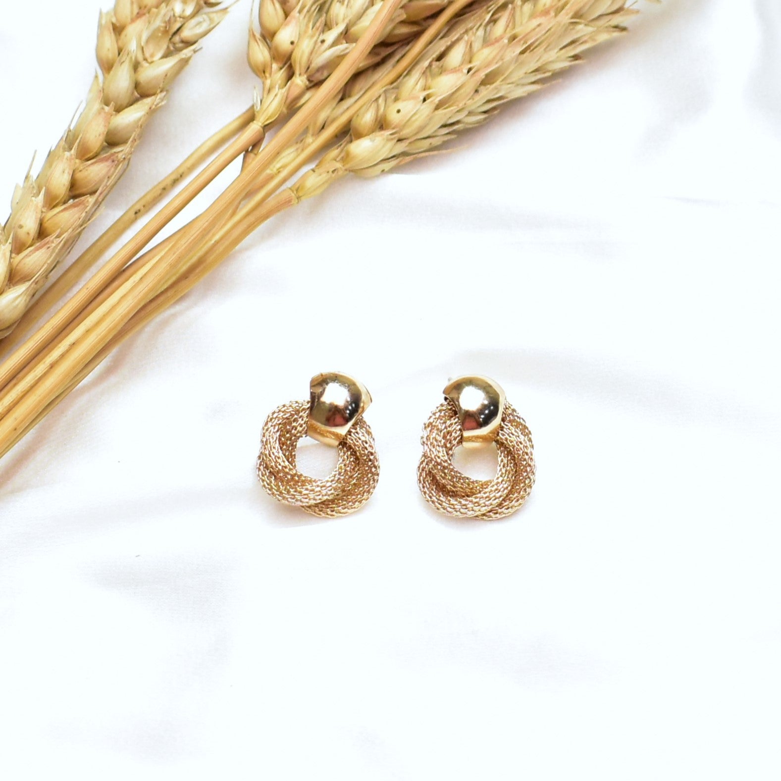 TFC Ziggy Vibes Gold Plated Stud Earrings