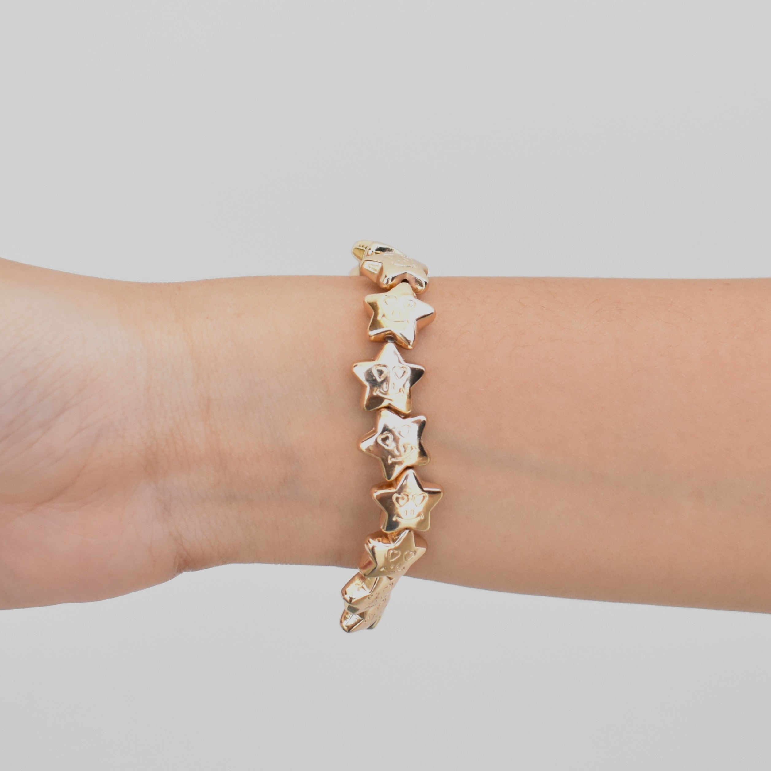 TFC Smiley Star Gold Plated Bracelet