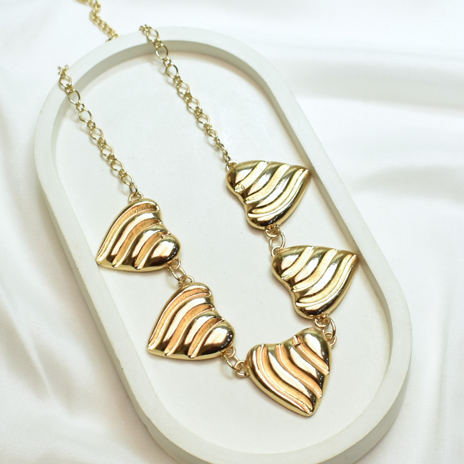 TFC Heart Match Gold Plated Necklace