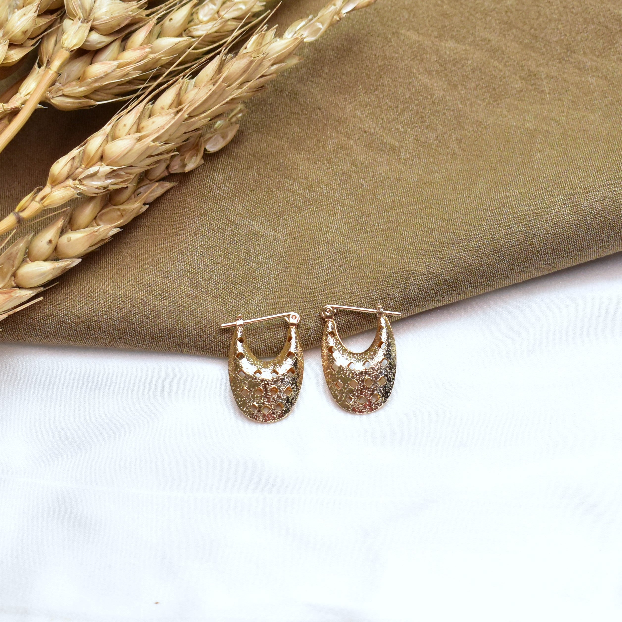 TFC Cocktail Hour Gold Plated Stud Earrings