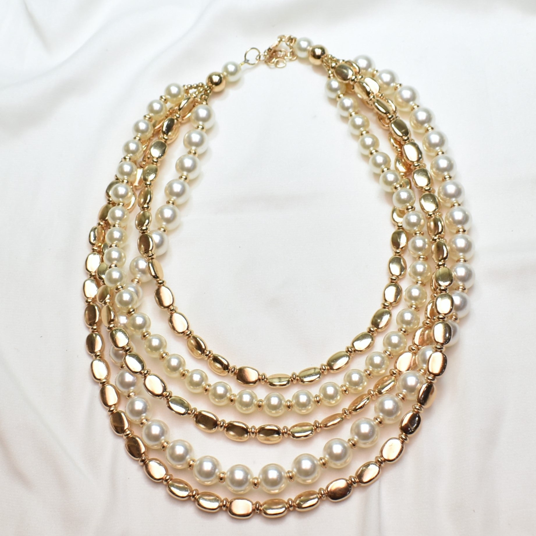 TFC Unity Link Gold Plated Layered Necklace