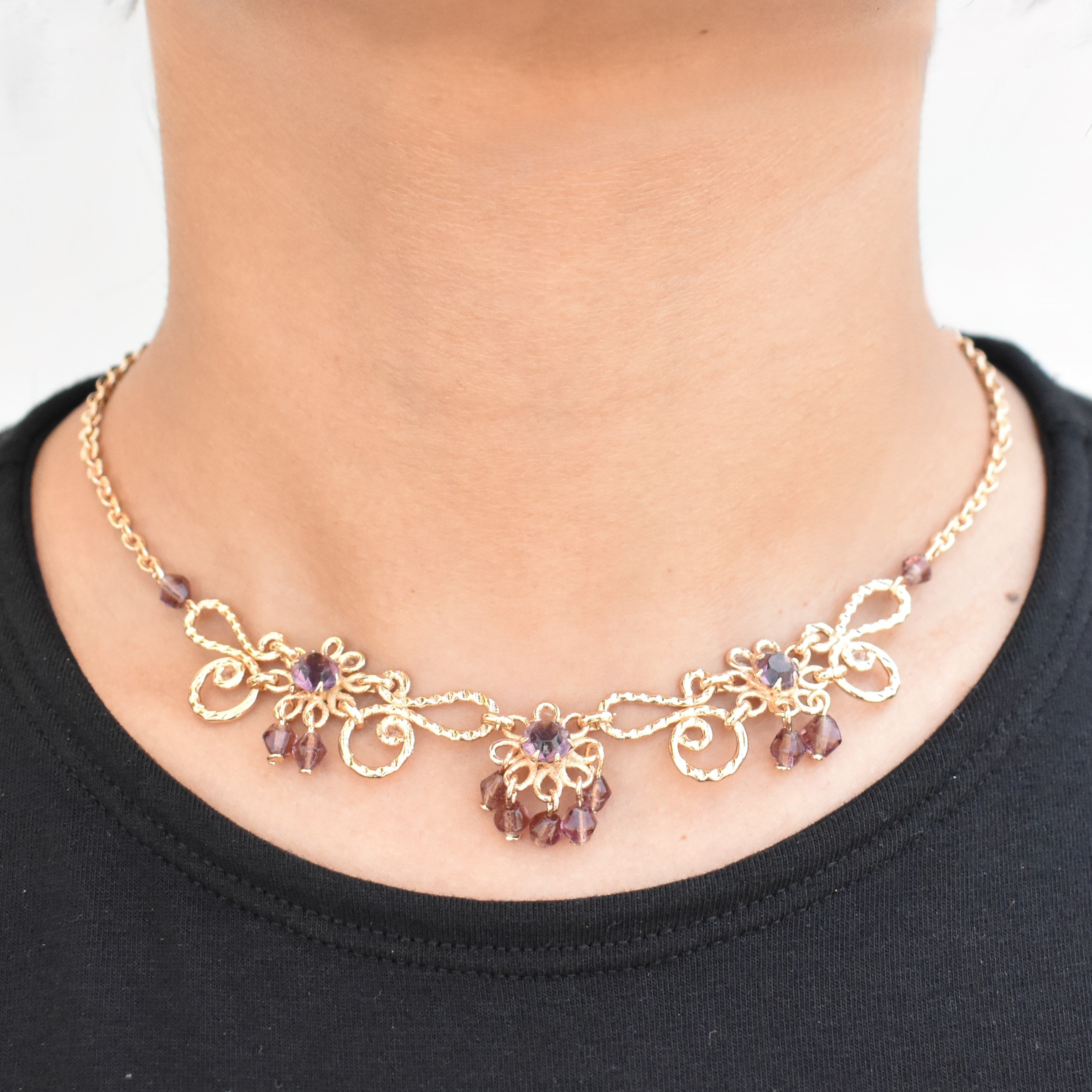 TFC Ava's Floral Dream Gold Plated Necklace