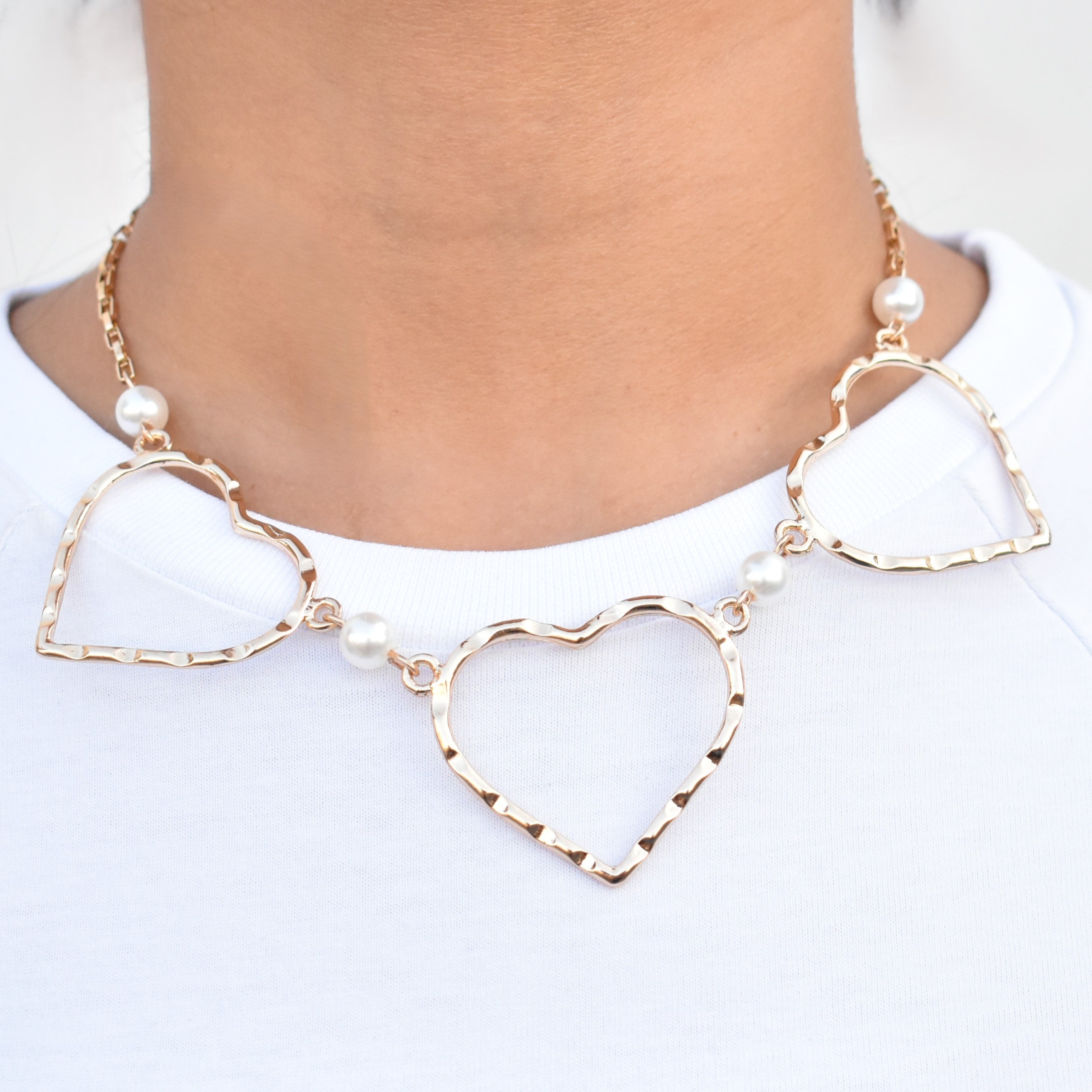 TFC Heart Flutter Gold Plated Necklace