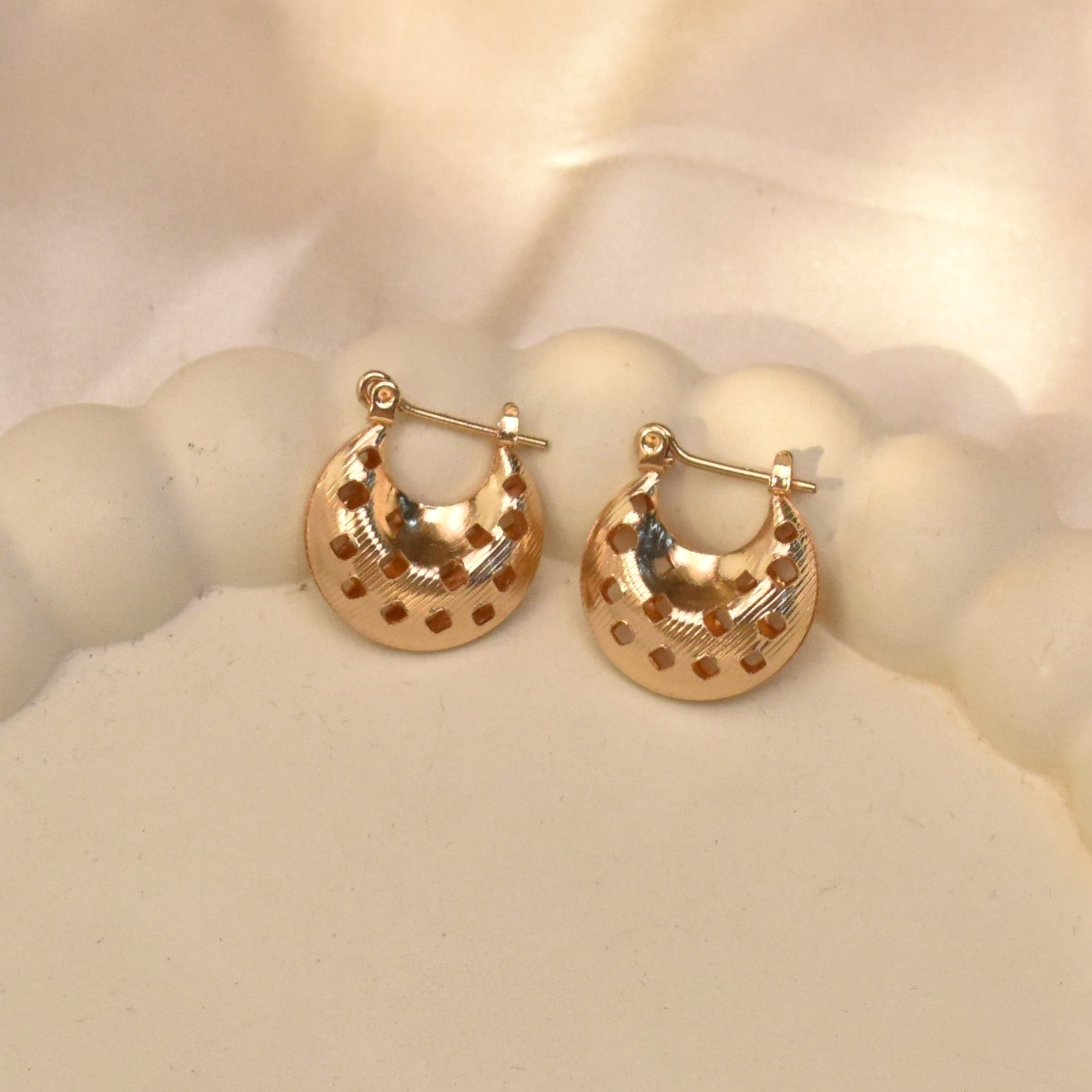 TFC Disco Diva Gold Plated Stud Earrings