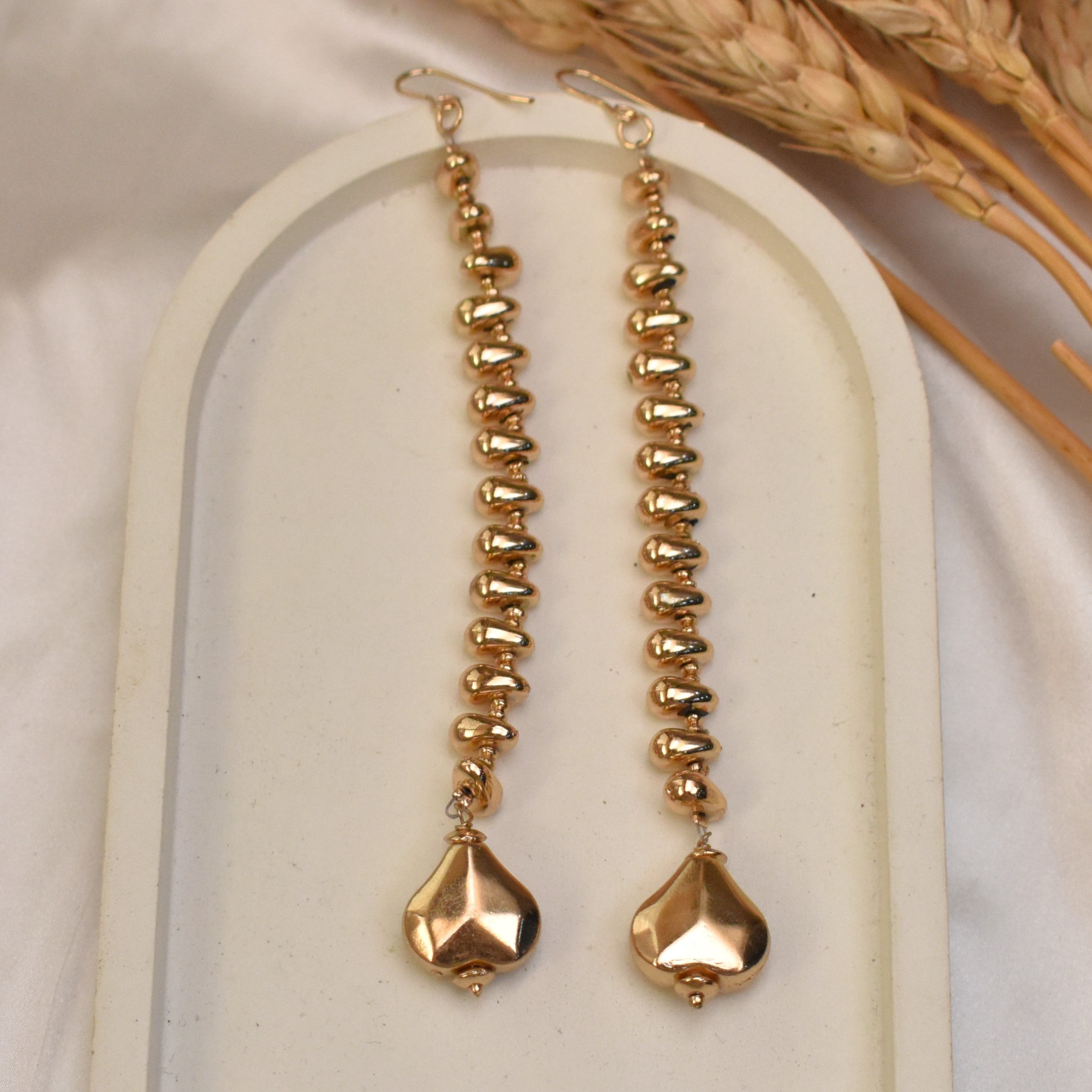 TFC Showstopper Gold Plated Dangler Earrings