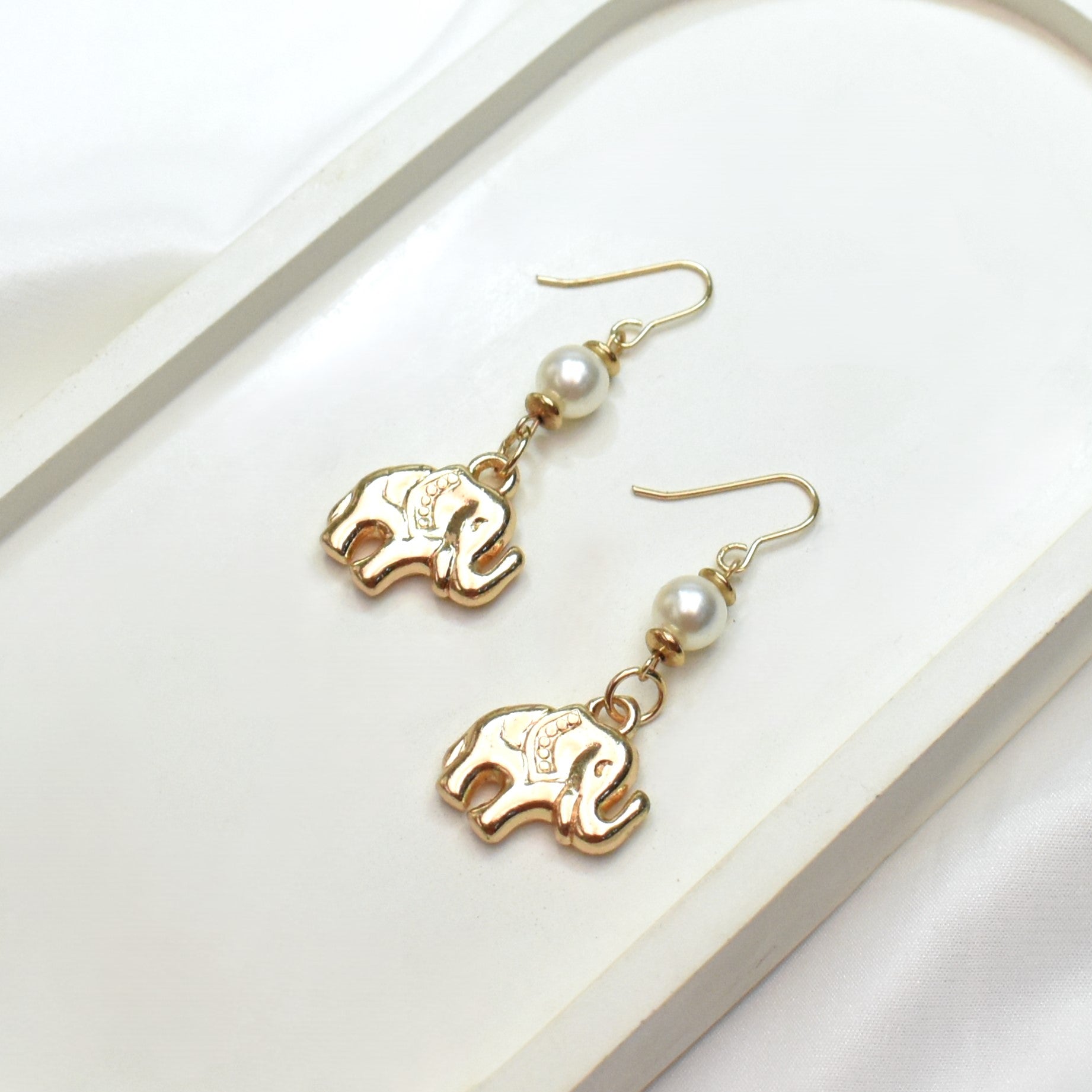 TFC Elecharm Gold Plated Dangler Earrings