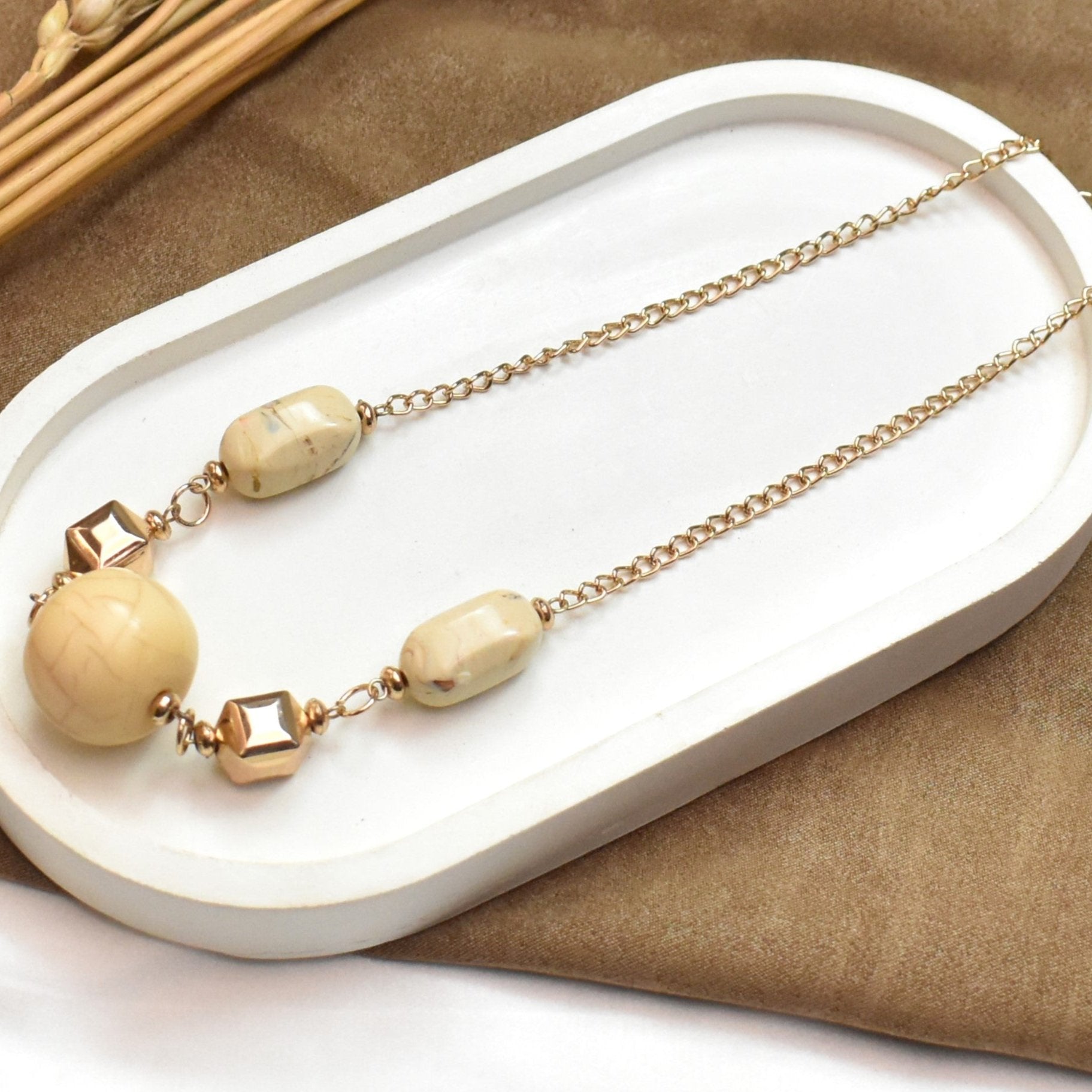 TFC Seed Of Style Gold Plated Chain Necklace