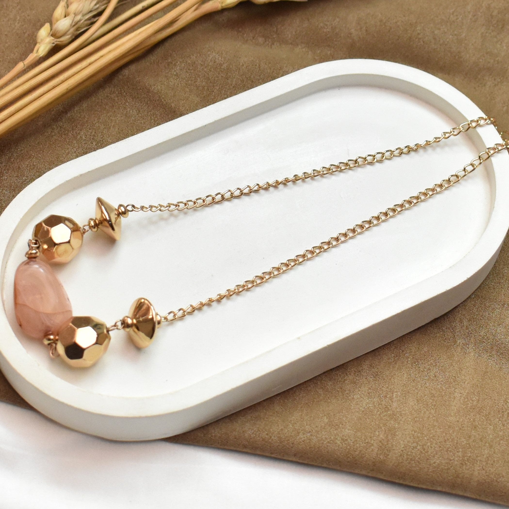 TFC Peachy Keen Gold Plated Necklace