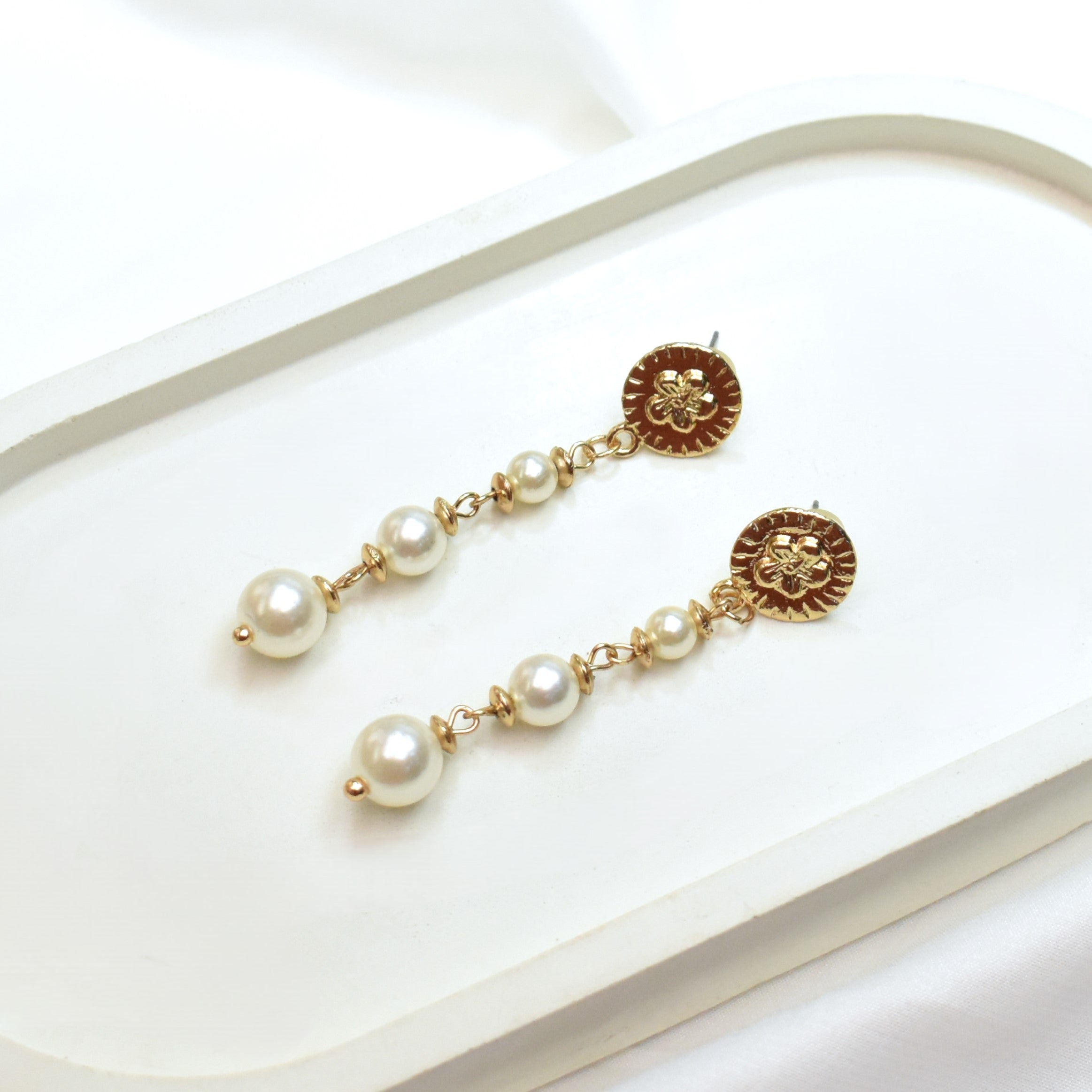 TFC Vine And Dine Gold Plated Dangler Earrings