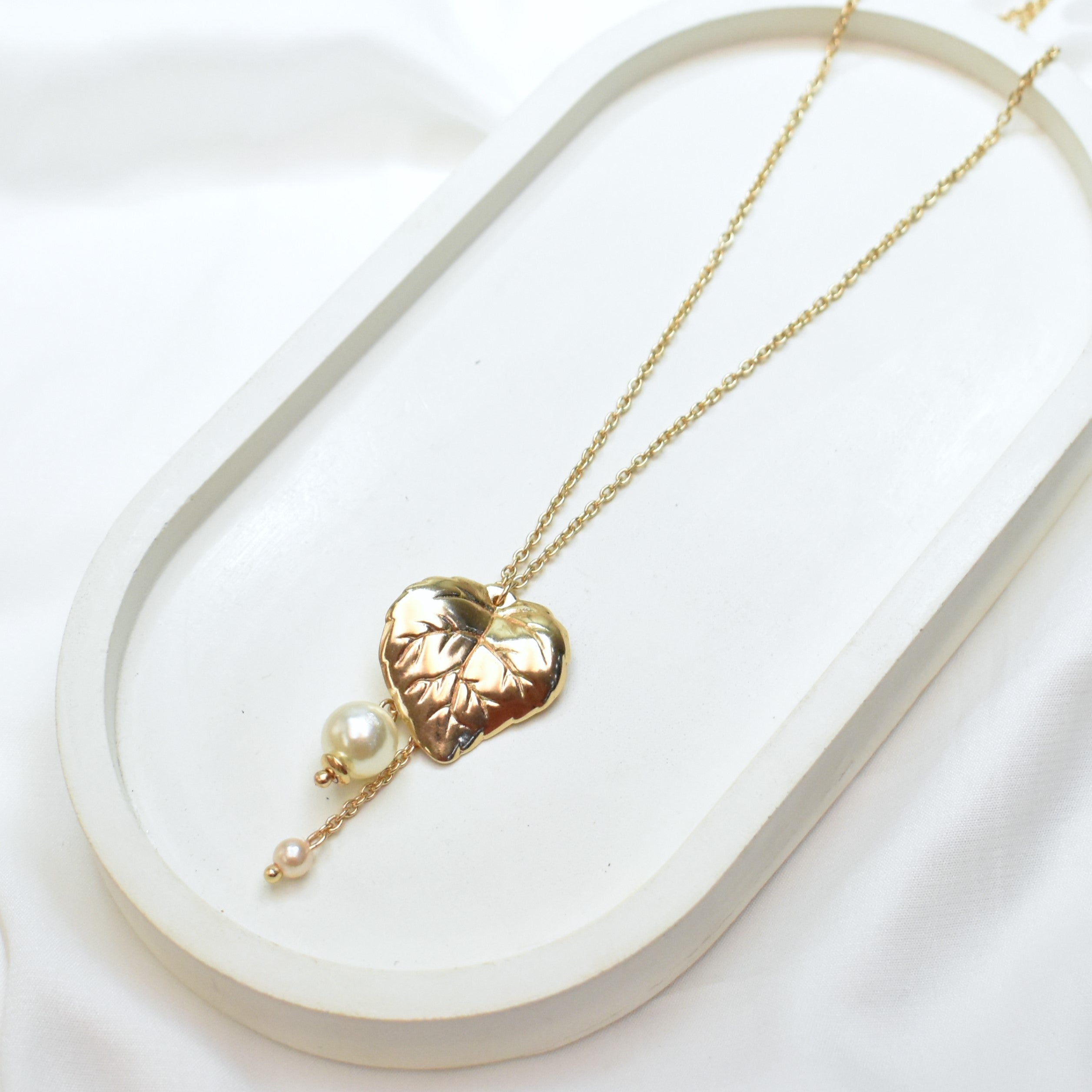 TFC Leaf Lovelies Gold Plated Pendant Necklace