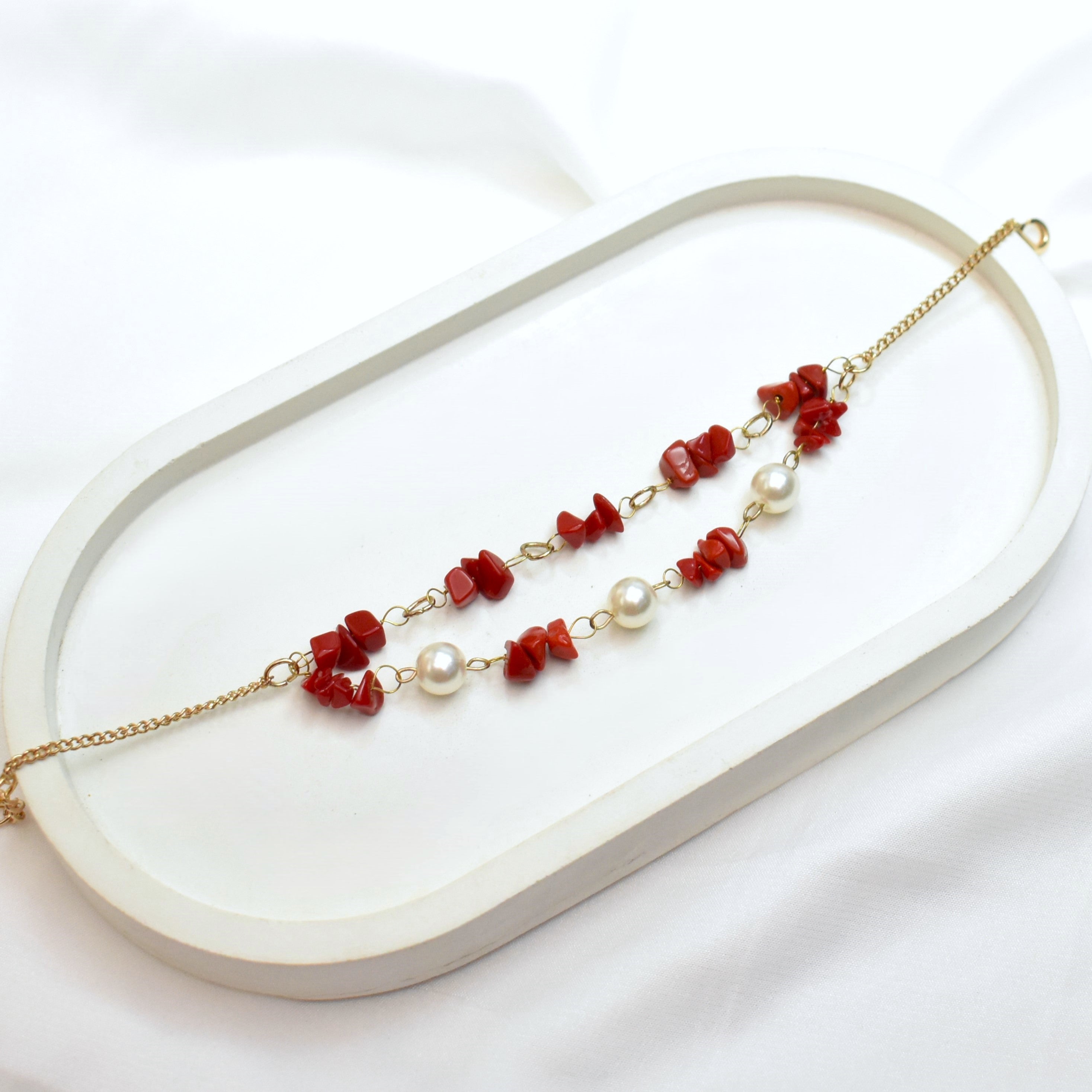 TFC Cranberry Crush Gold Plated Bracelet