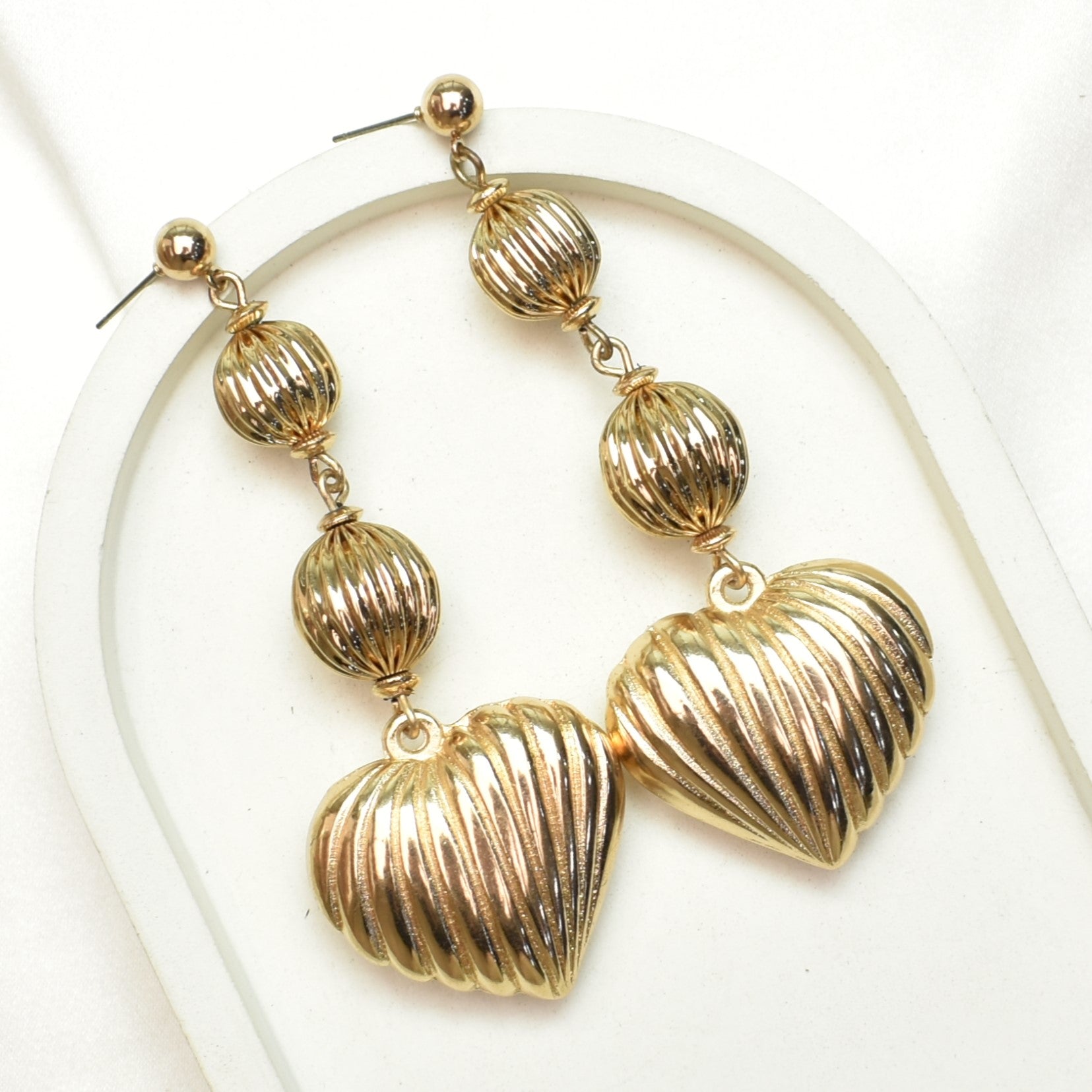 TFC Golden Heart Passion Earrings