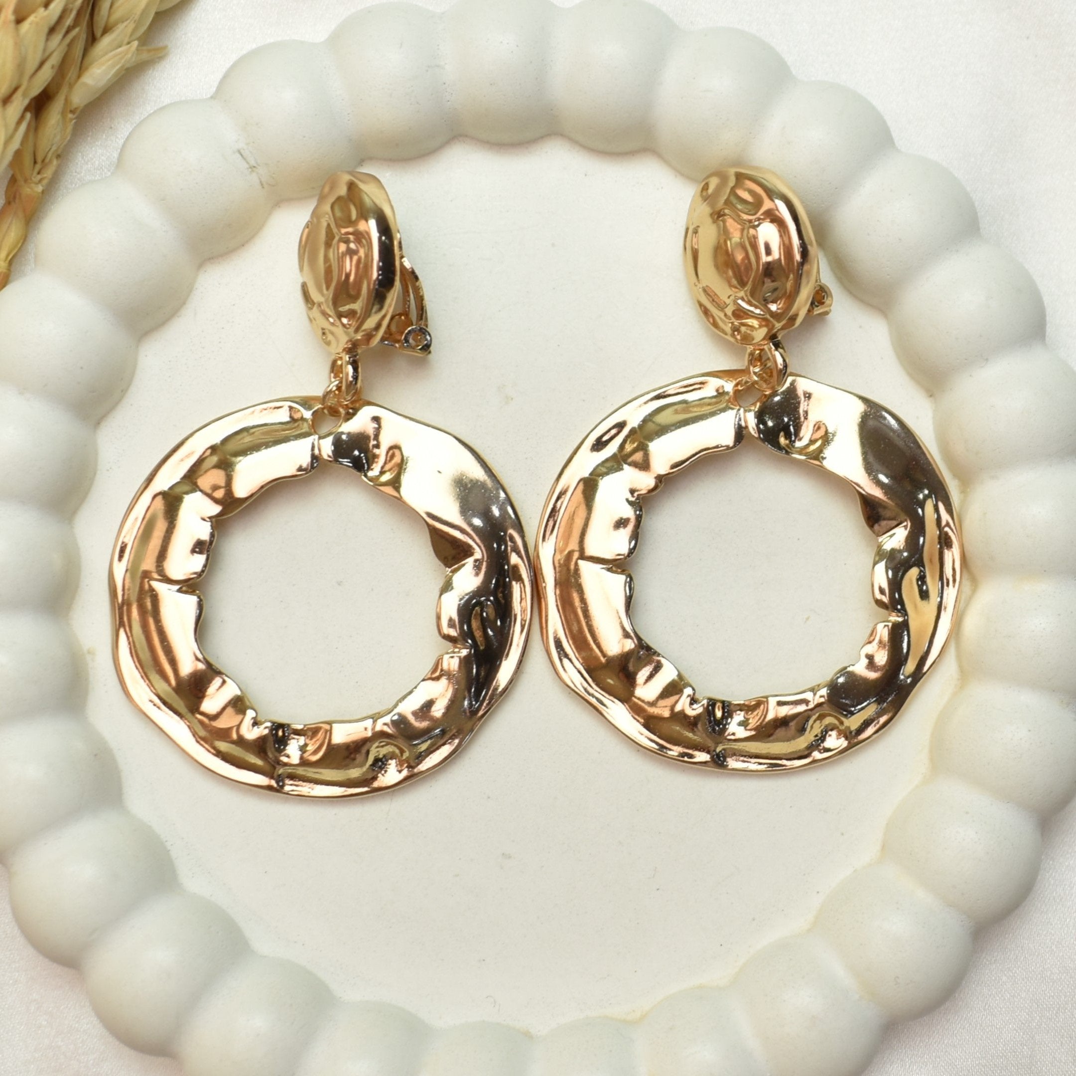 TFC Serenity Circles Hoop Earrings