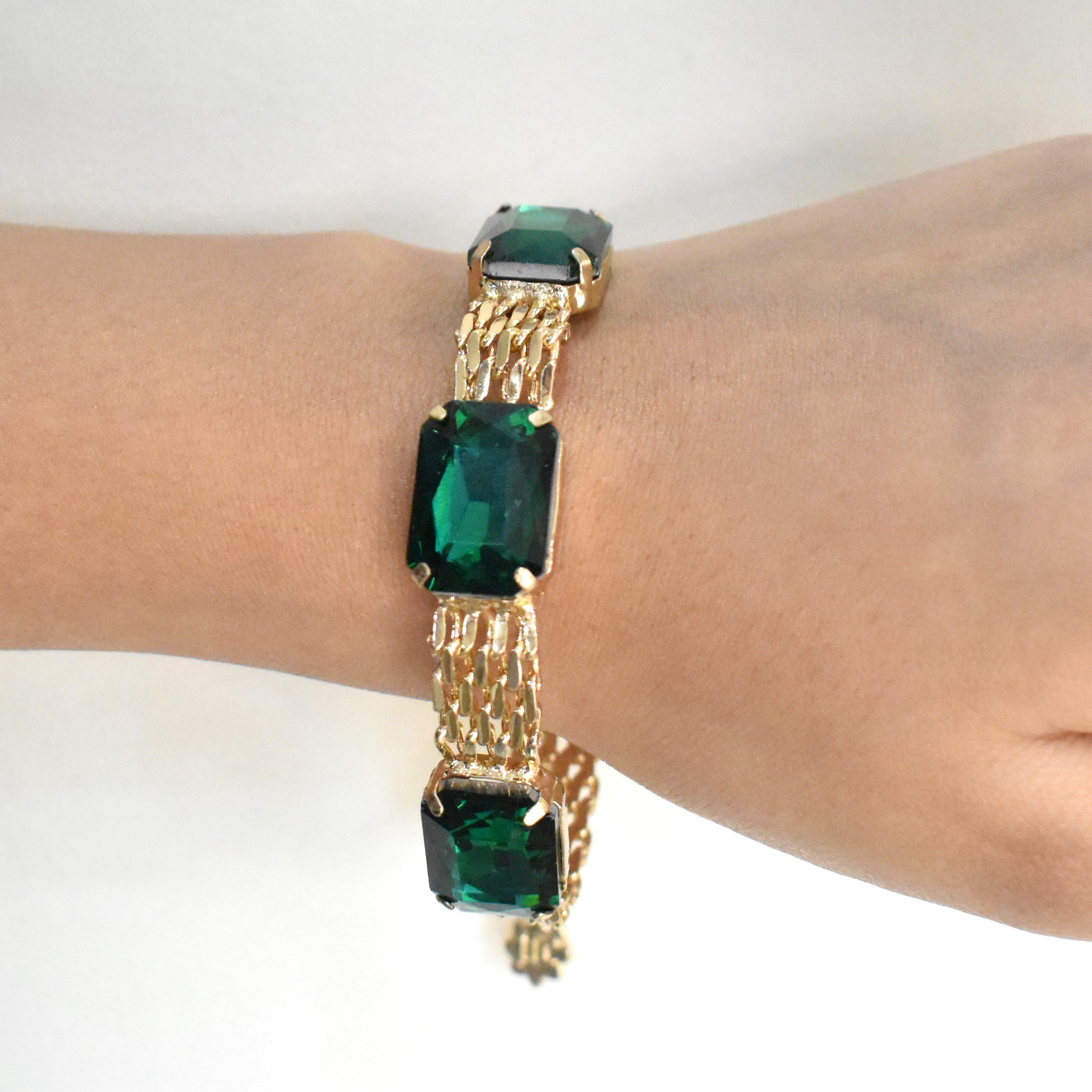 TFC Emerald Glow Chain Bracelet