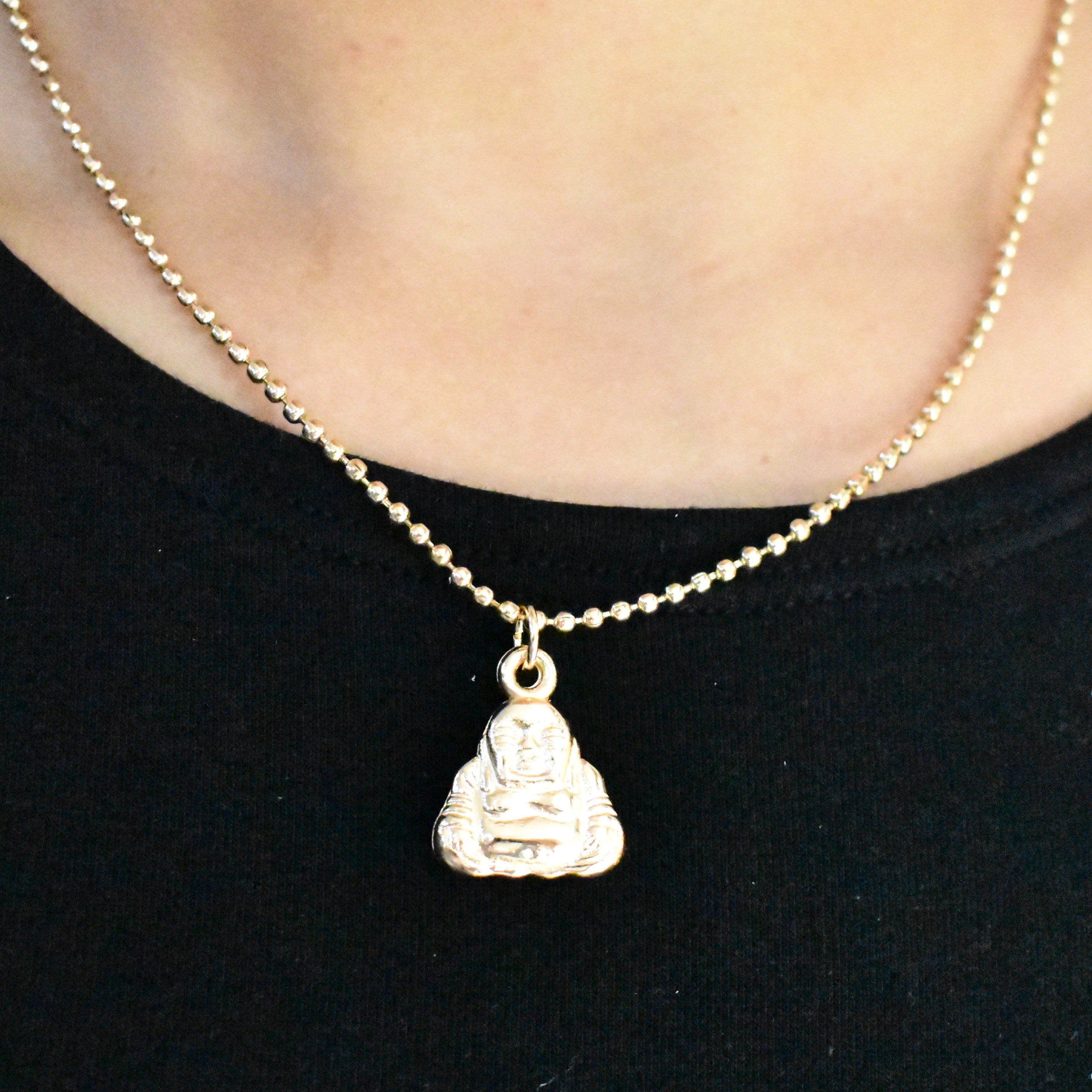 TFC Buddha's Bliss Gold Plated Pendant Necklace