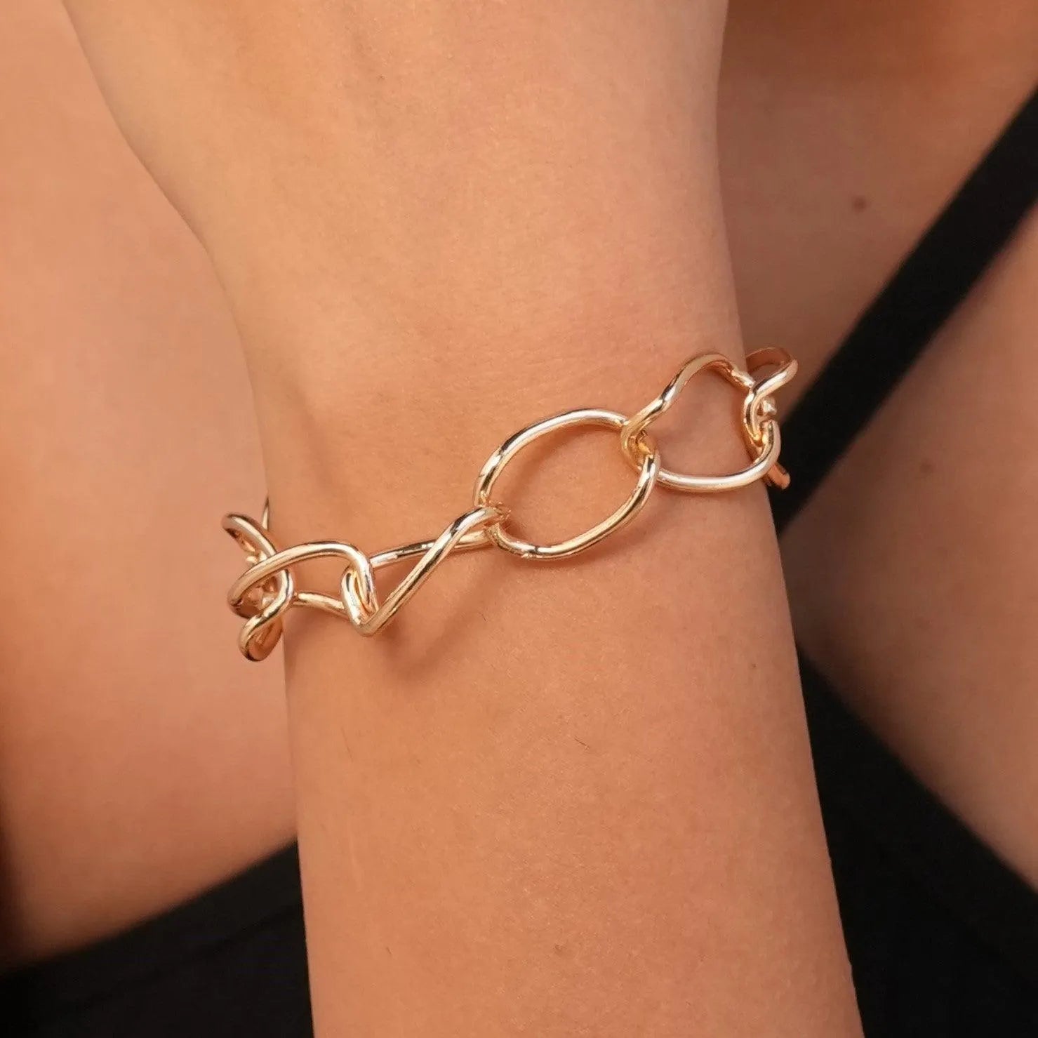 TFC Looping Loop Gold Plated Bracelet